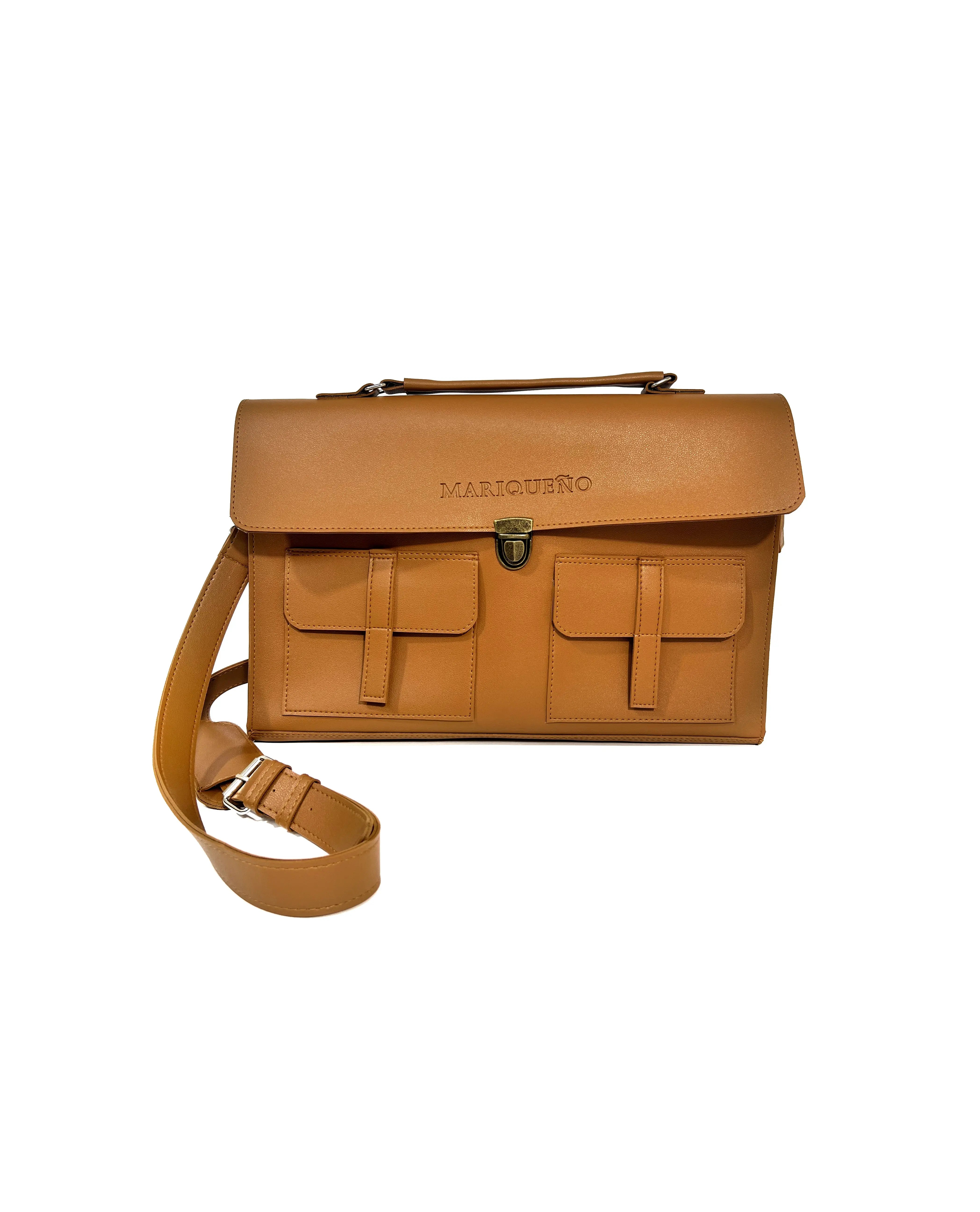 LORENZO Laptop Bag - Tan by Mariqueño