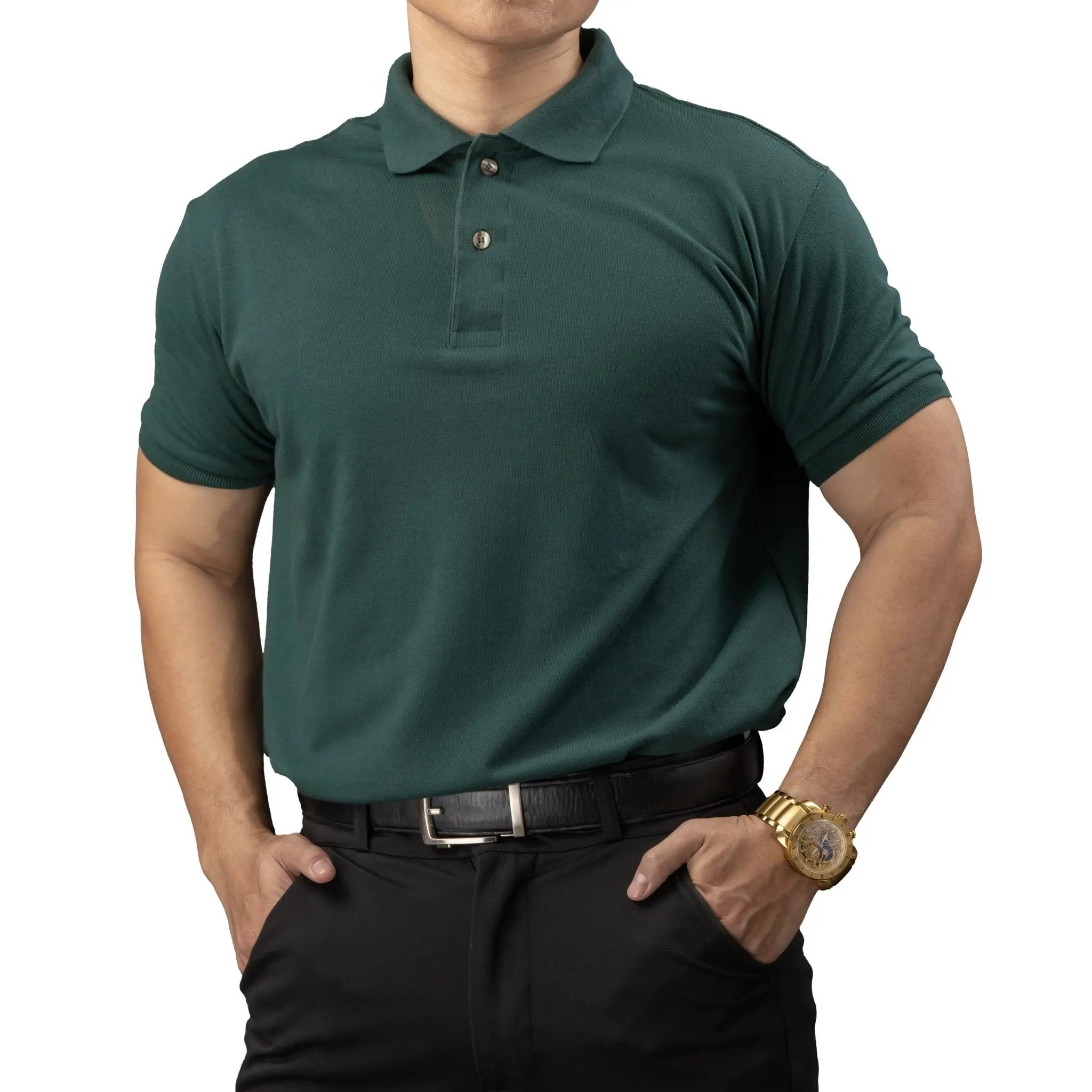 FLEXFIT Series Men's Polo - Green | by Mariqueño ( )