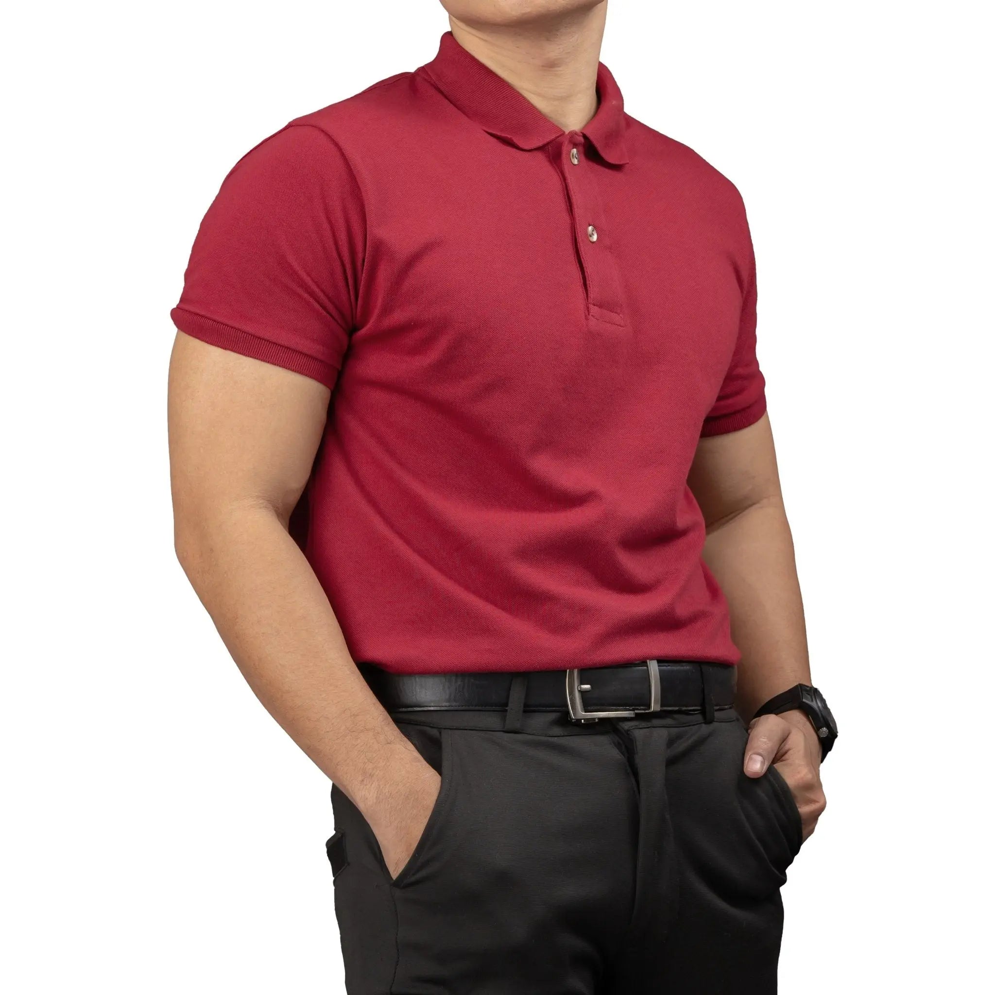 FLEXFIT Series Men's Polo - Red | by Mariqueño ( )