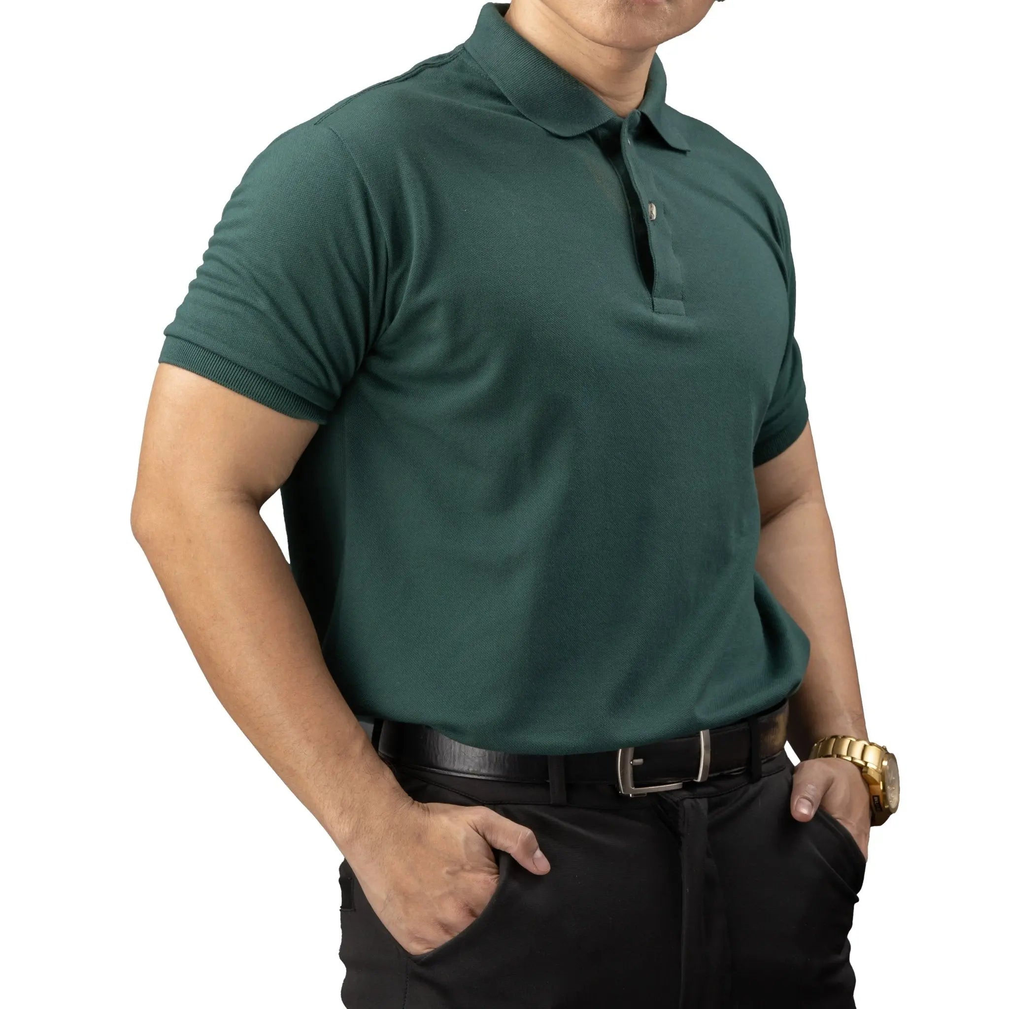 FLEXFIT Series Men's Polo - Green | by Mariqueño ( )