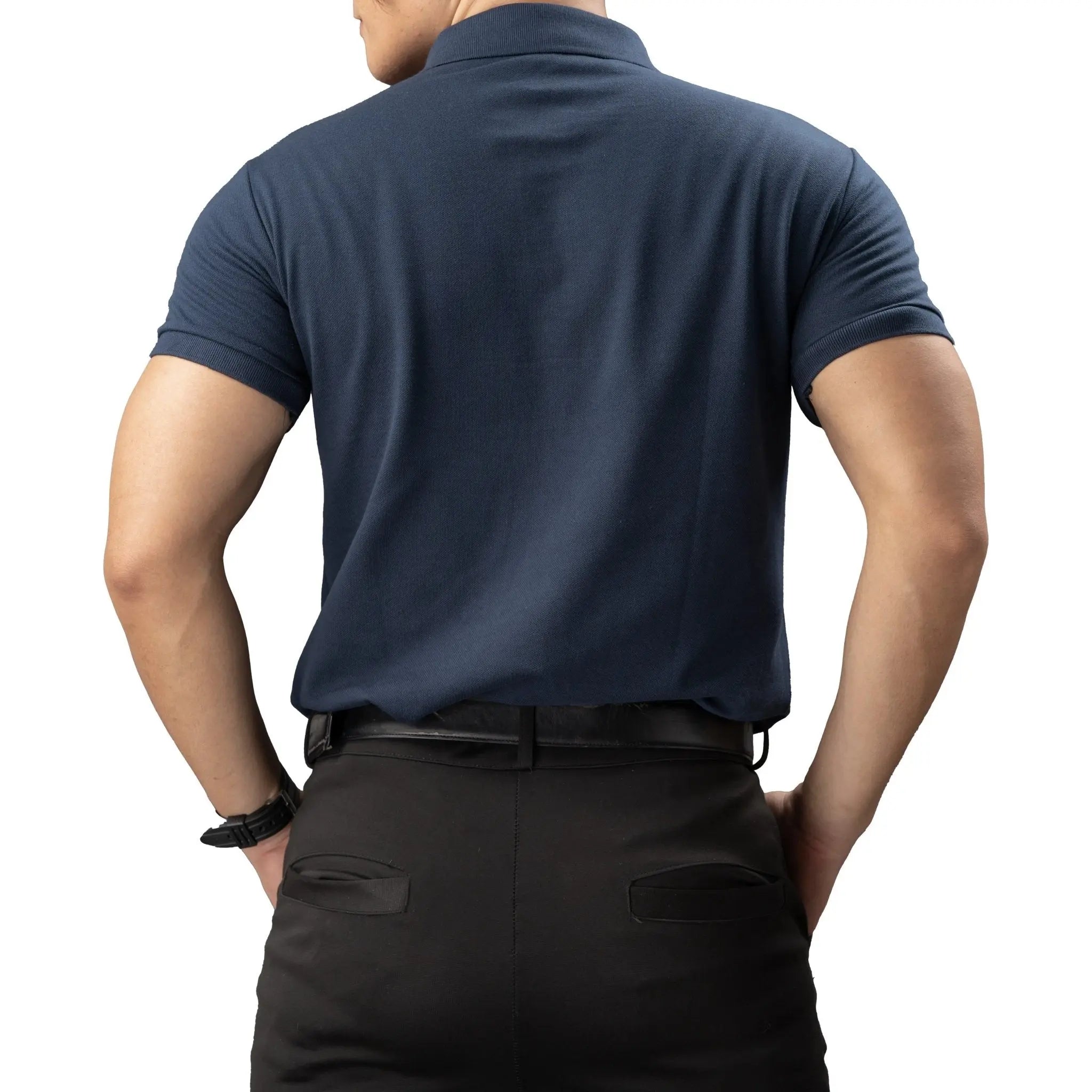 FLEXFIT Series Men's Polo - Navy Blue | by Mariqueño ( )