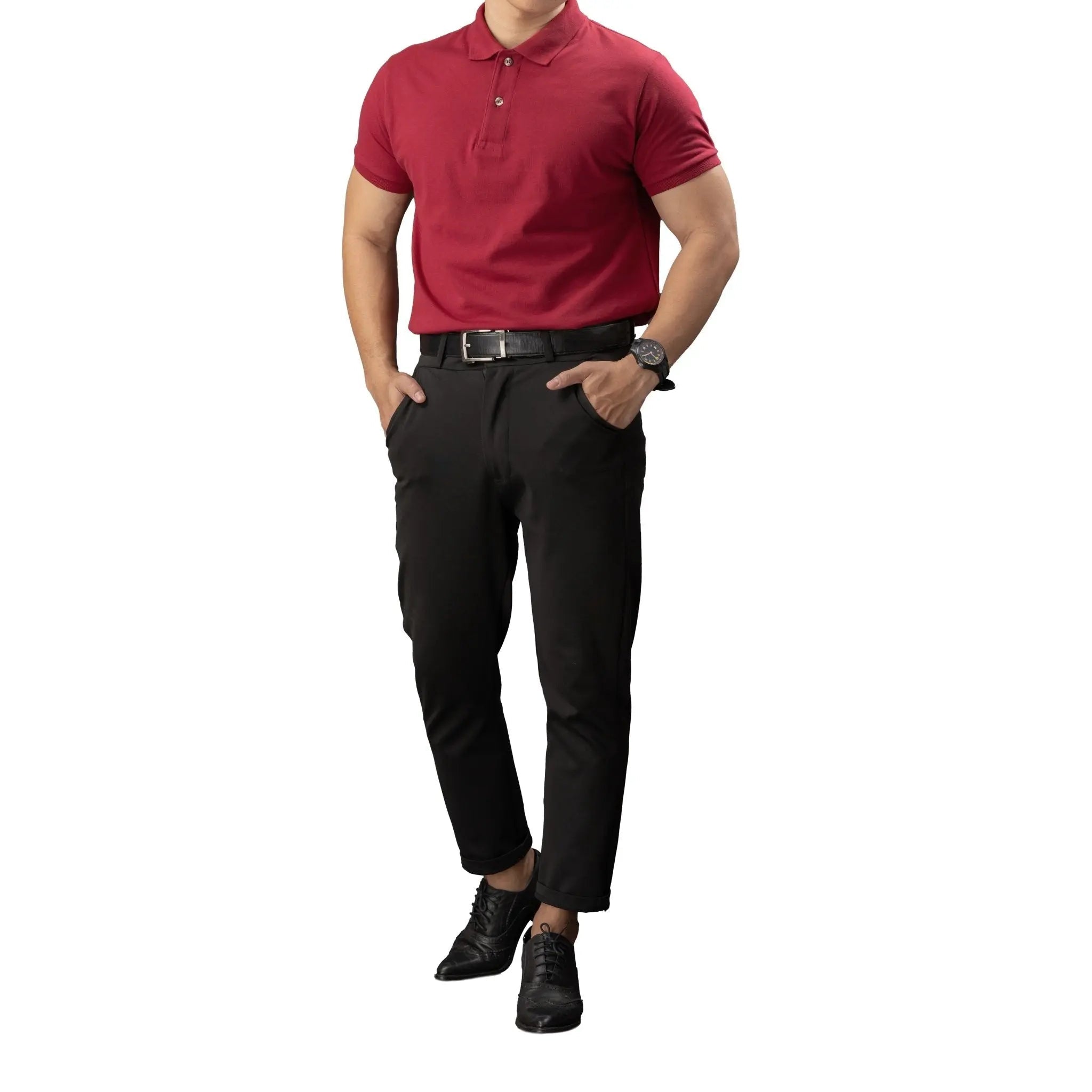 FLEXFIT Series Men's Polo - Red | by Mariqueño ( )