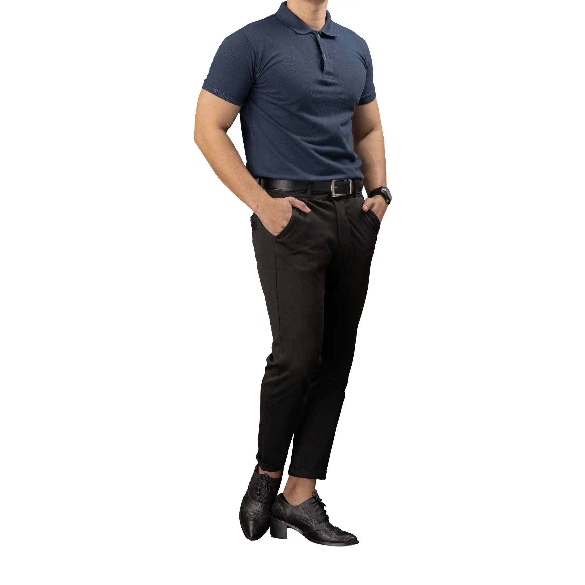 FLEXFIT Series Men's Polo - Navy Blue | by Mariqueño ( )