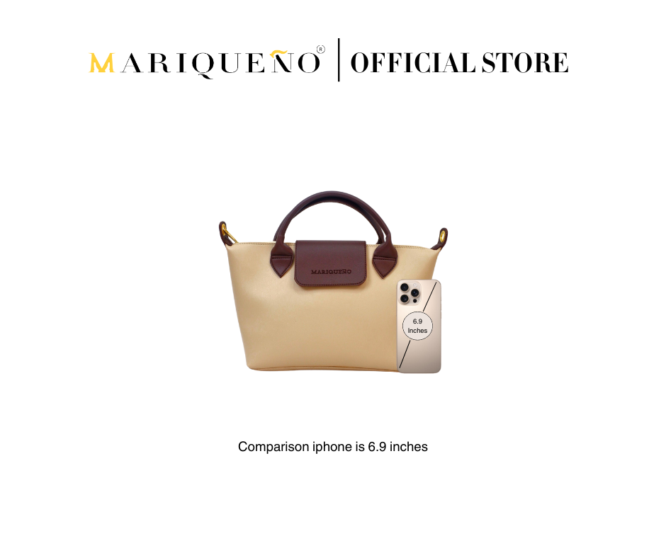 MARTHA Leather Tote Top Handle Sling Bag in Cream by Mariqueño