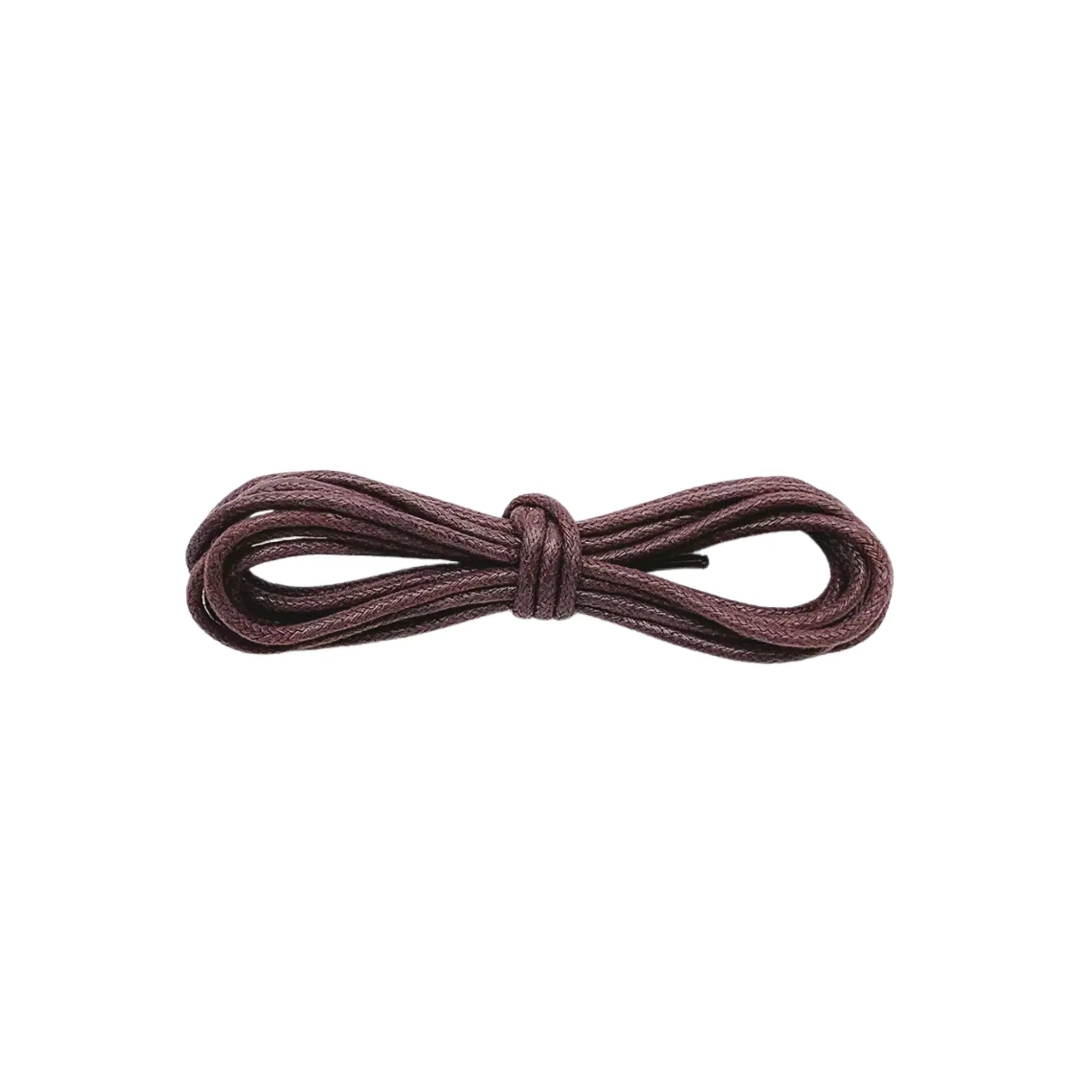 Premium Shoe Laces Waxed Round - Walnut by Mariqueño