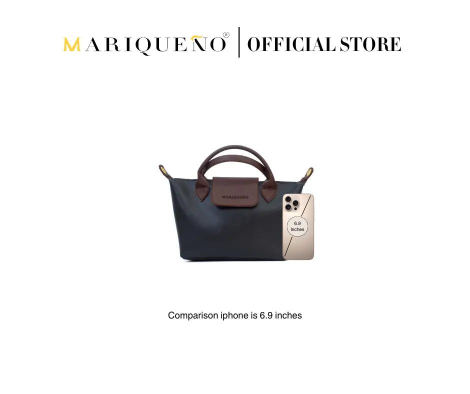 MARTHA Leather Tote Top Handle Sling Bag in Black by Mariqueño