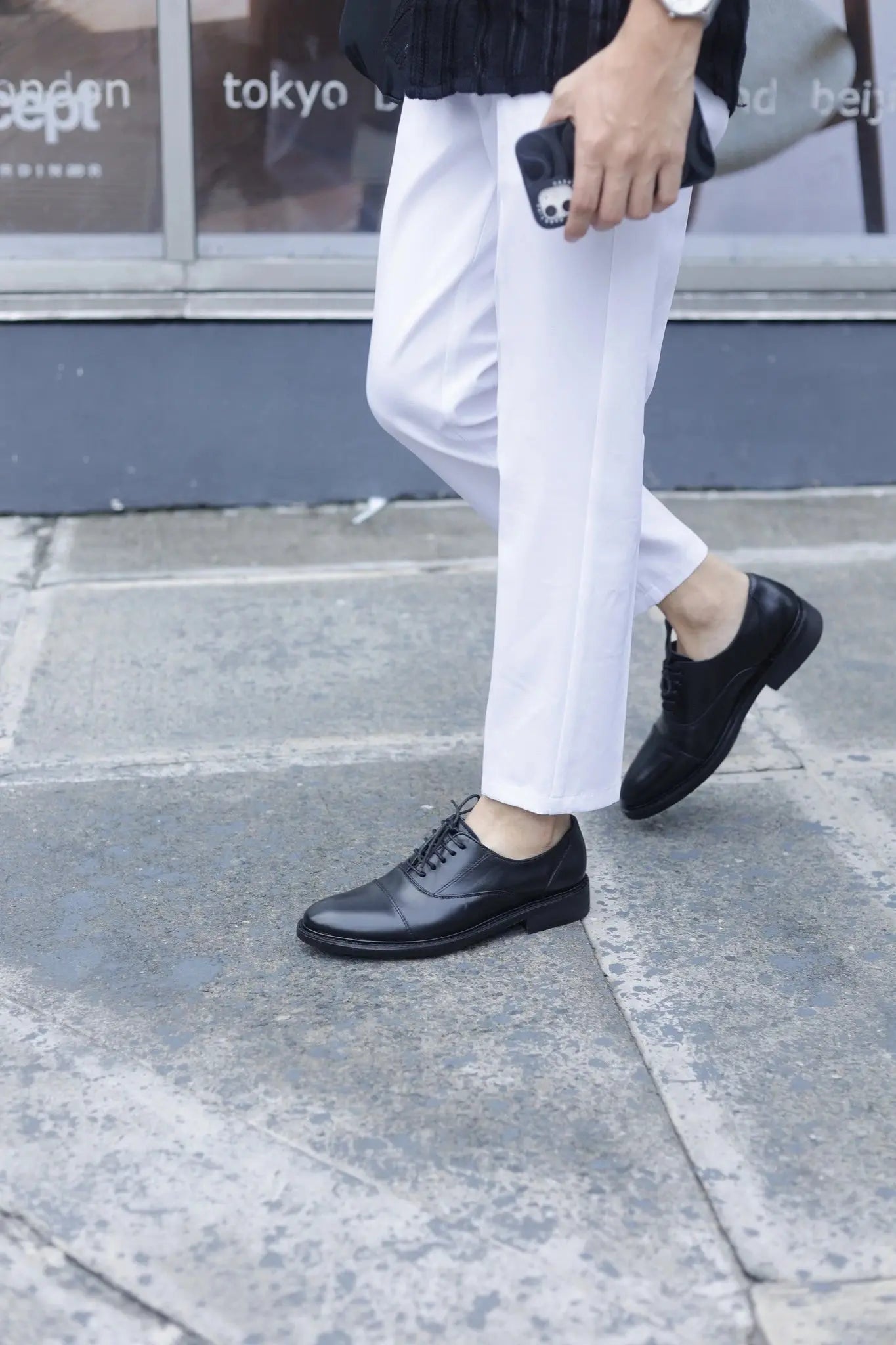 FELIX Cap Toe Plain Oxford - Black by Mariqueño