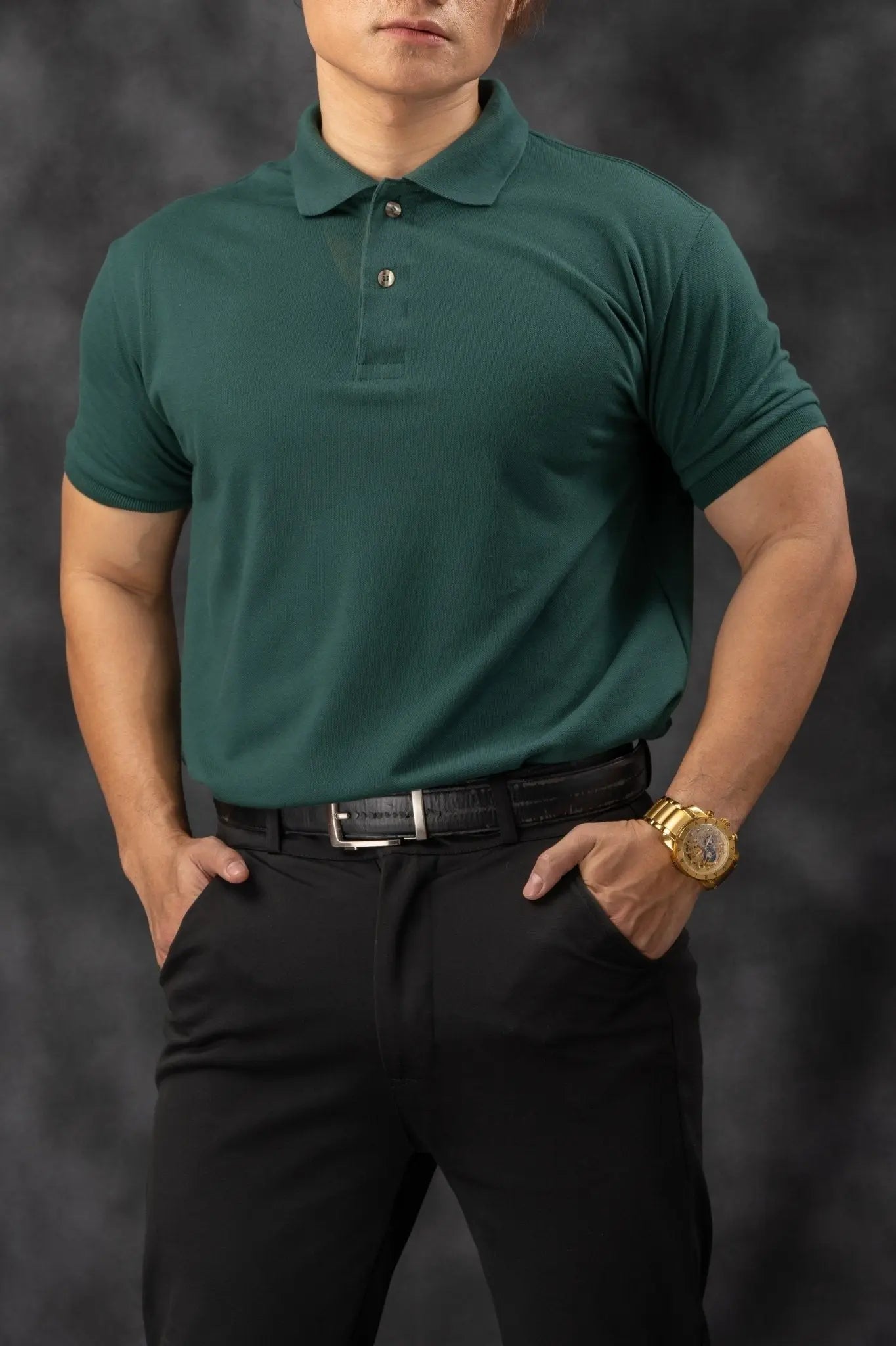 FLEXFIT Series Men's Polo - Green | by Mariqueño ( )