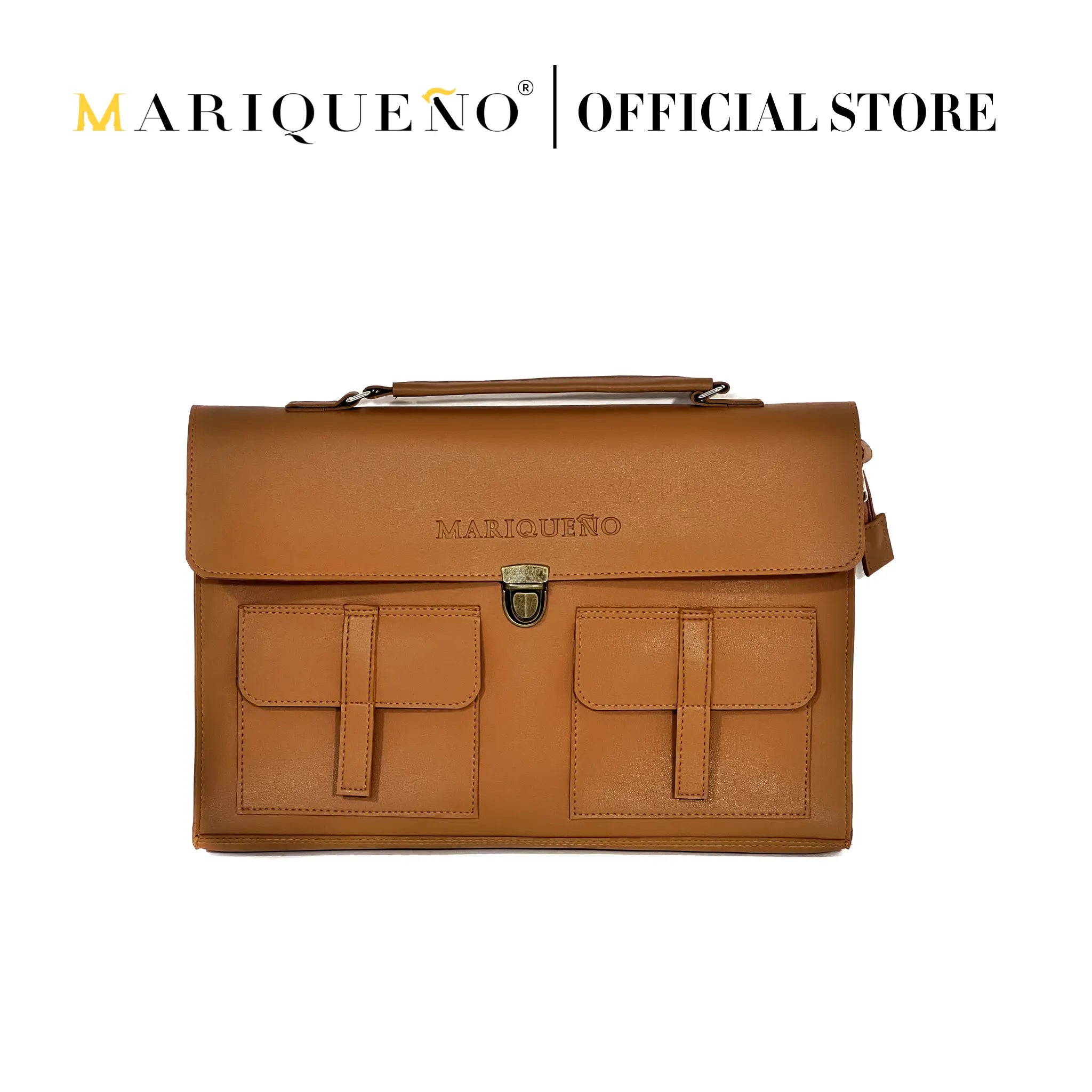 LORENZO Laptop Bag - Tan by Mariqueño