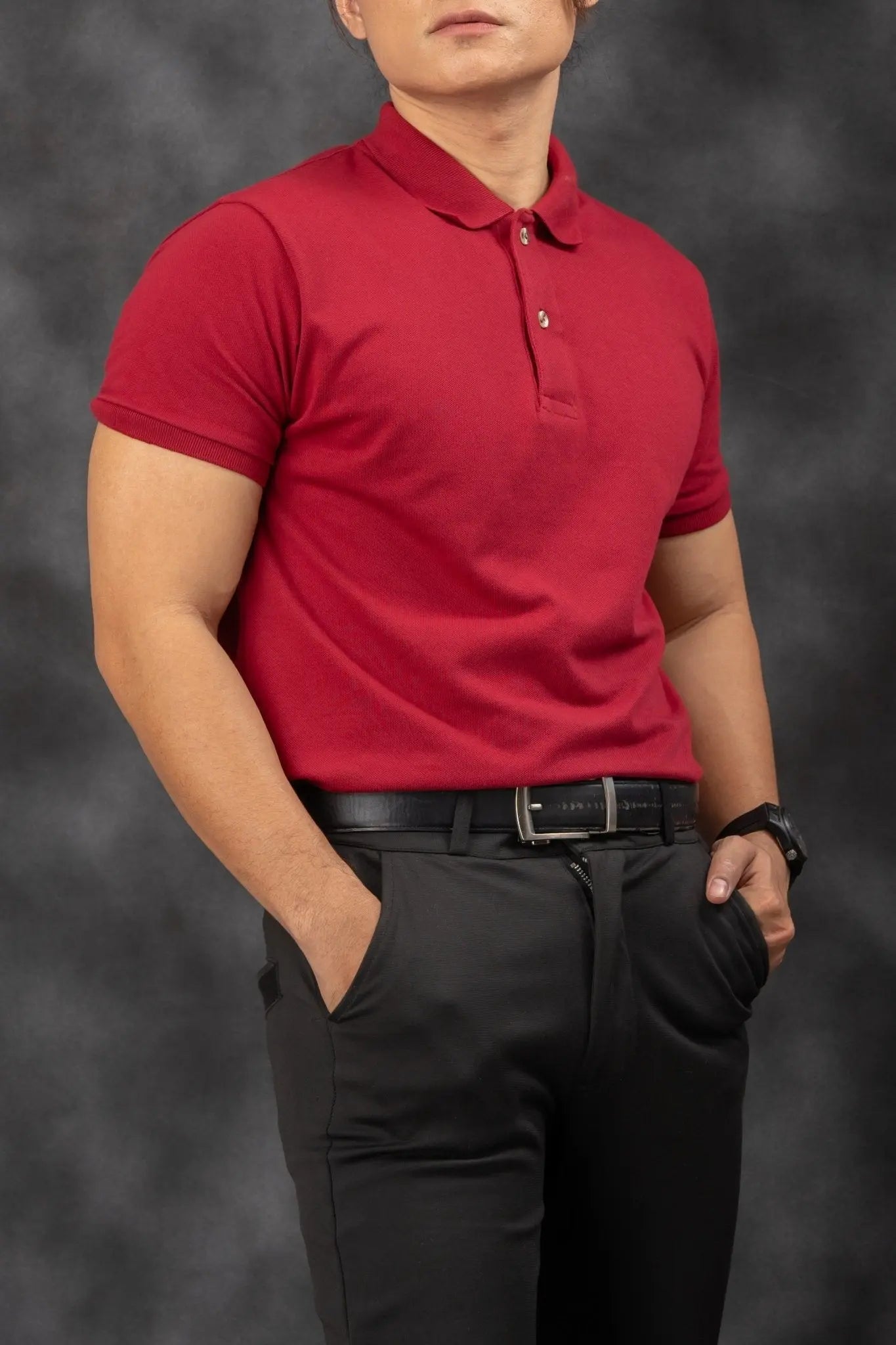 FLEXFIT Series Men's Polo - Red | by Mariqueño ( )