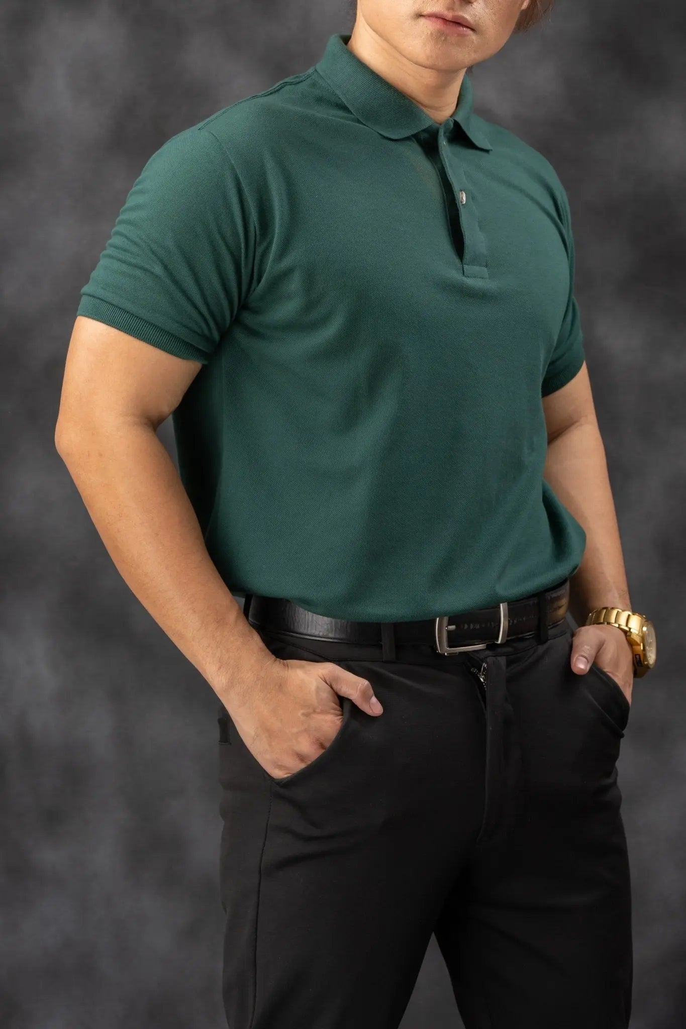FLEXFIT Series Men's Polo - Green | by Mariqueño ( )