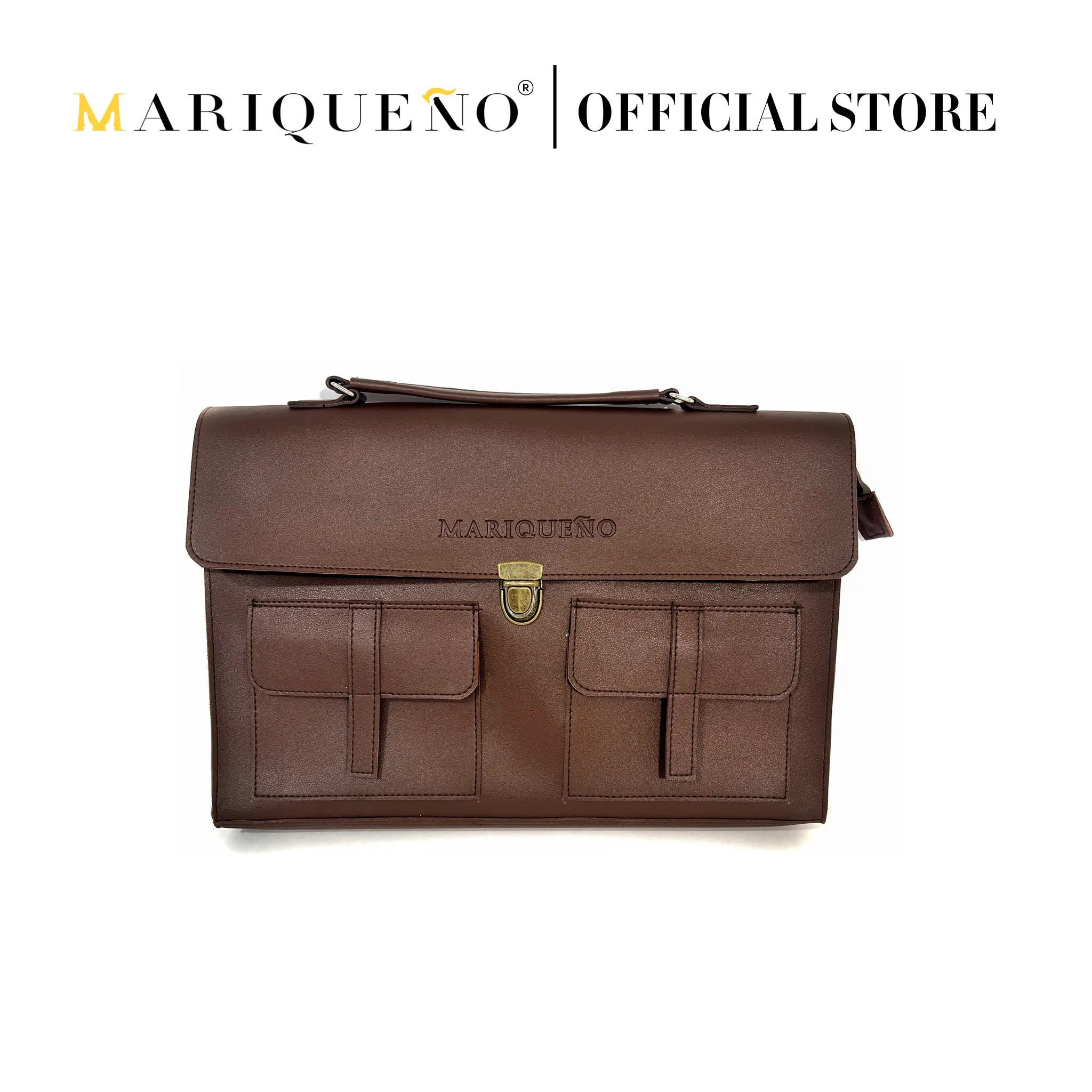 LORENZO Laptop Bag - Walnut by Mariqueño