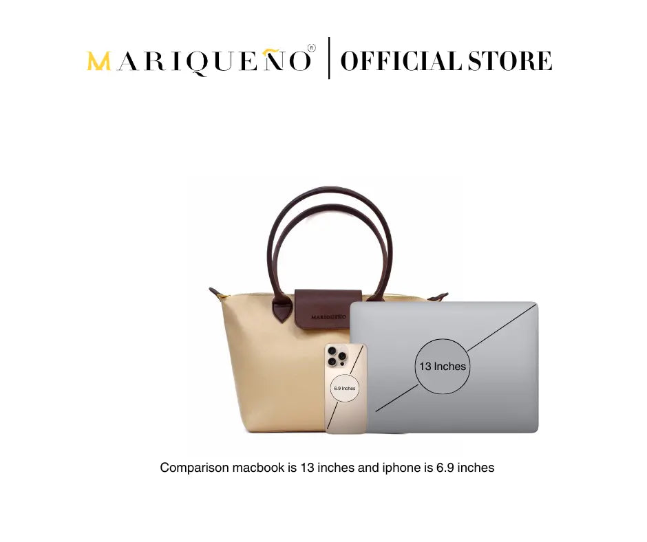 MARTHA Leather Tote Bag in Cream by Mariqueño