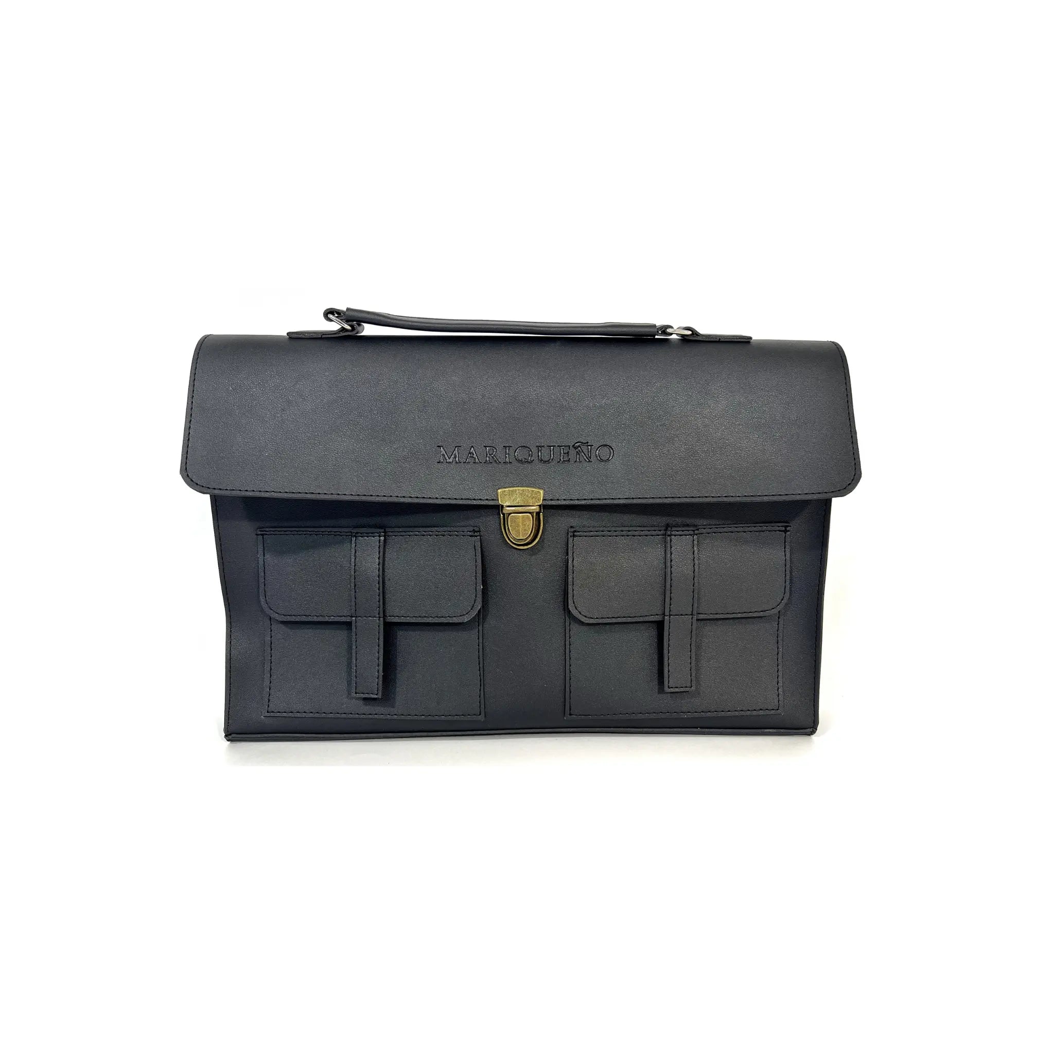 LORENZO Laptop Bag - Black by Mariqueño