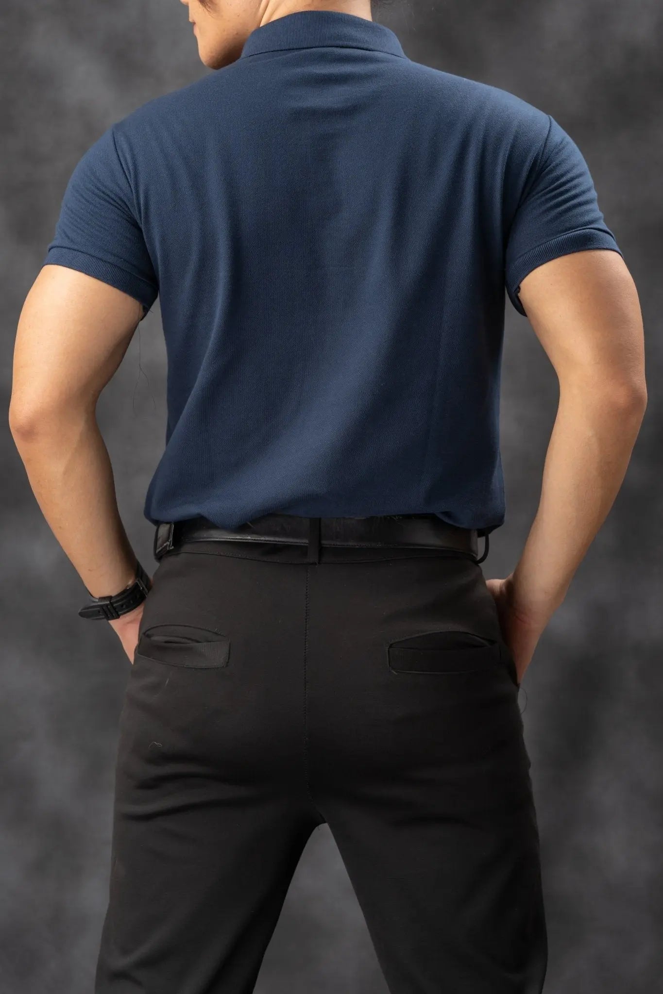 FLEXFIT Series Men's Polo - Navy Blue | by Mariqueño ( )