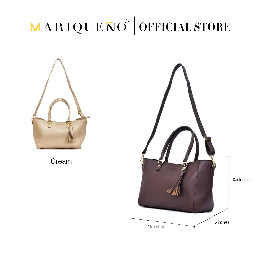 MINERVA Handbag in Choco Brown by Mariqueño