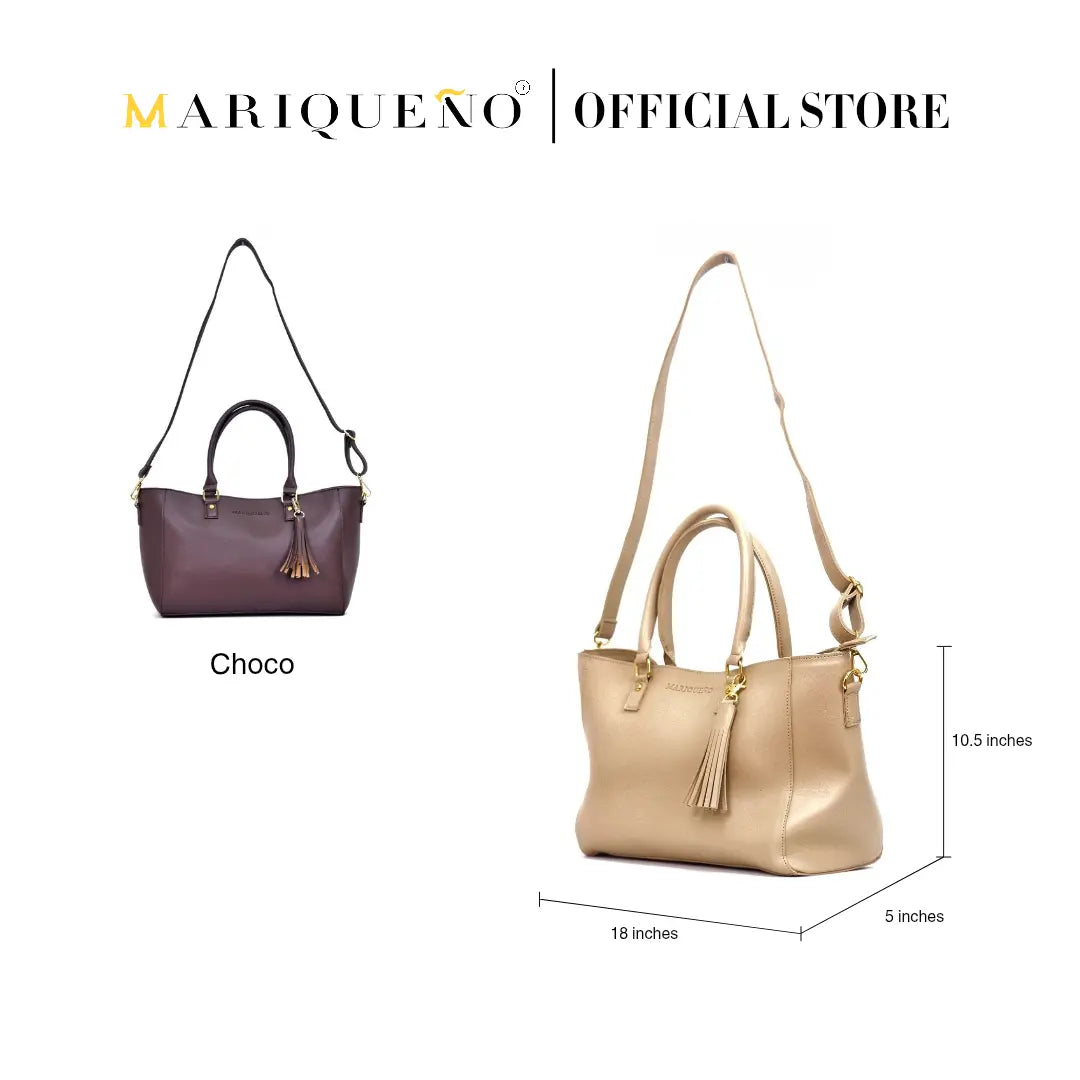 MINERVA Handbag in Cream by Mariqueño