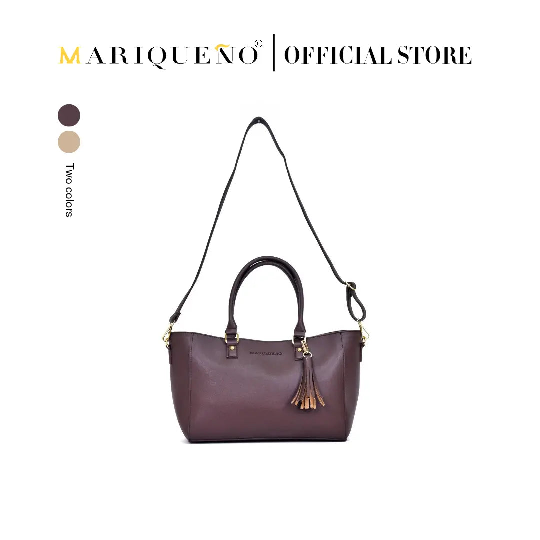 MINERVA Handbag in Choco Brown by Mariqueño