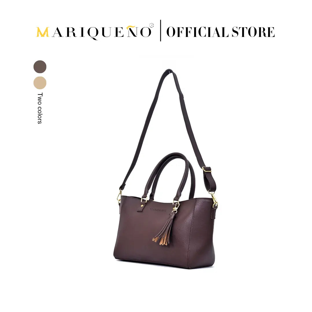 MINERVA Handbag in Choco Brown by Mariqueño
