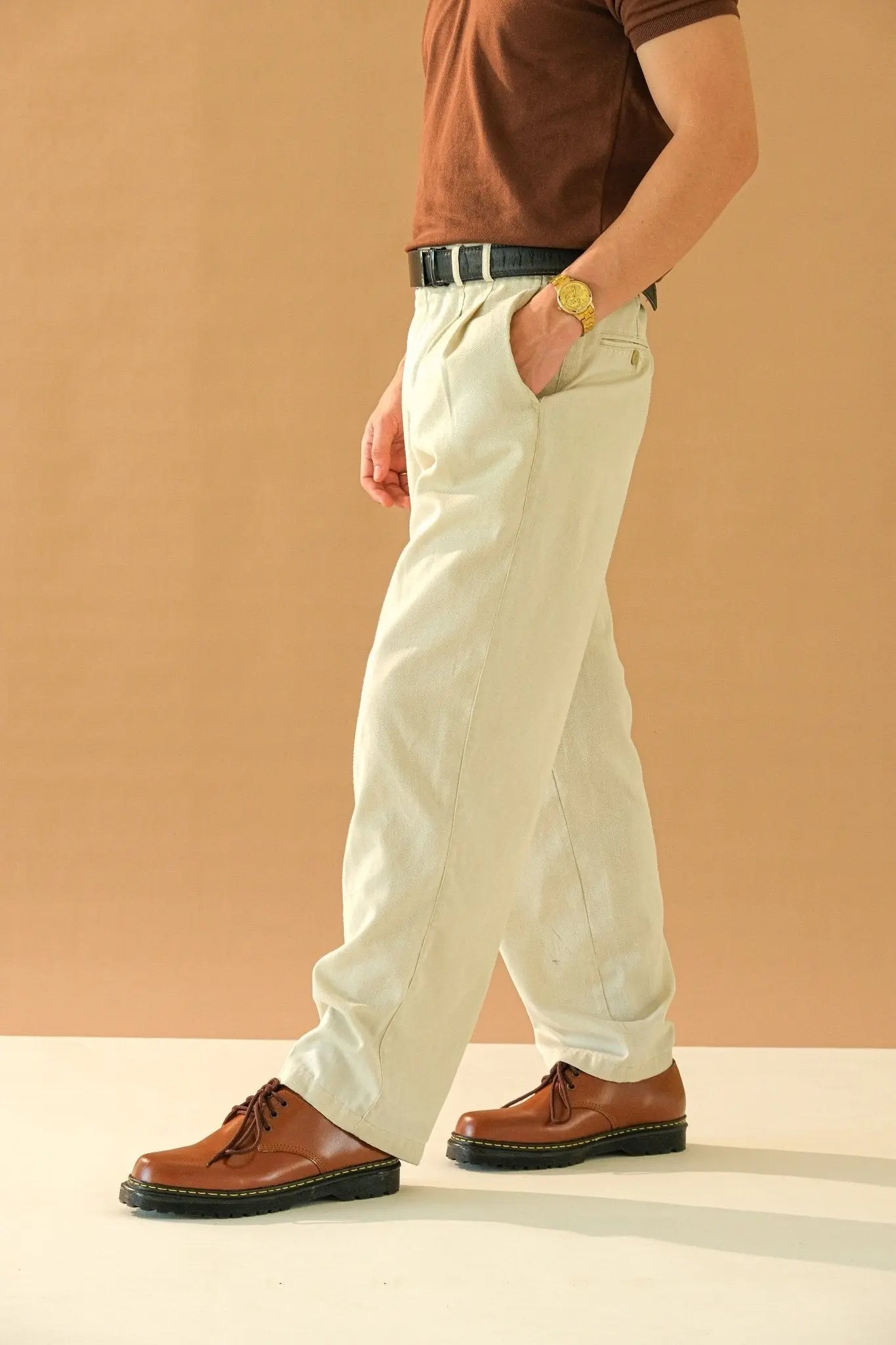 MARCELINO Low Cut Leather Riding Boots - Tan | by Mariqueño ( )