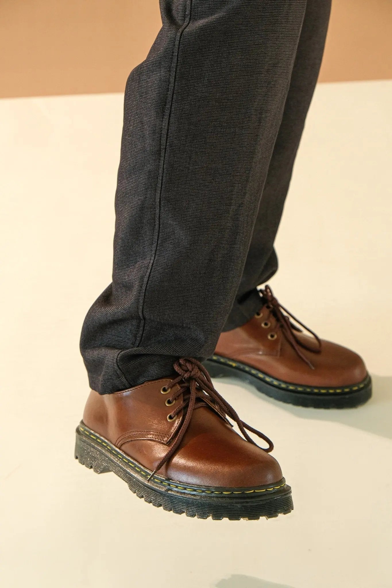 MARCELINO Low Cut Leather Riding Boots - Walnut | by Mariqueño ( )