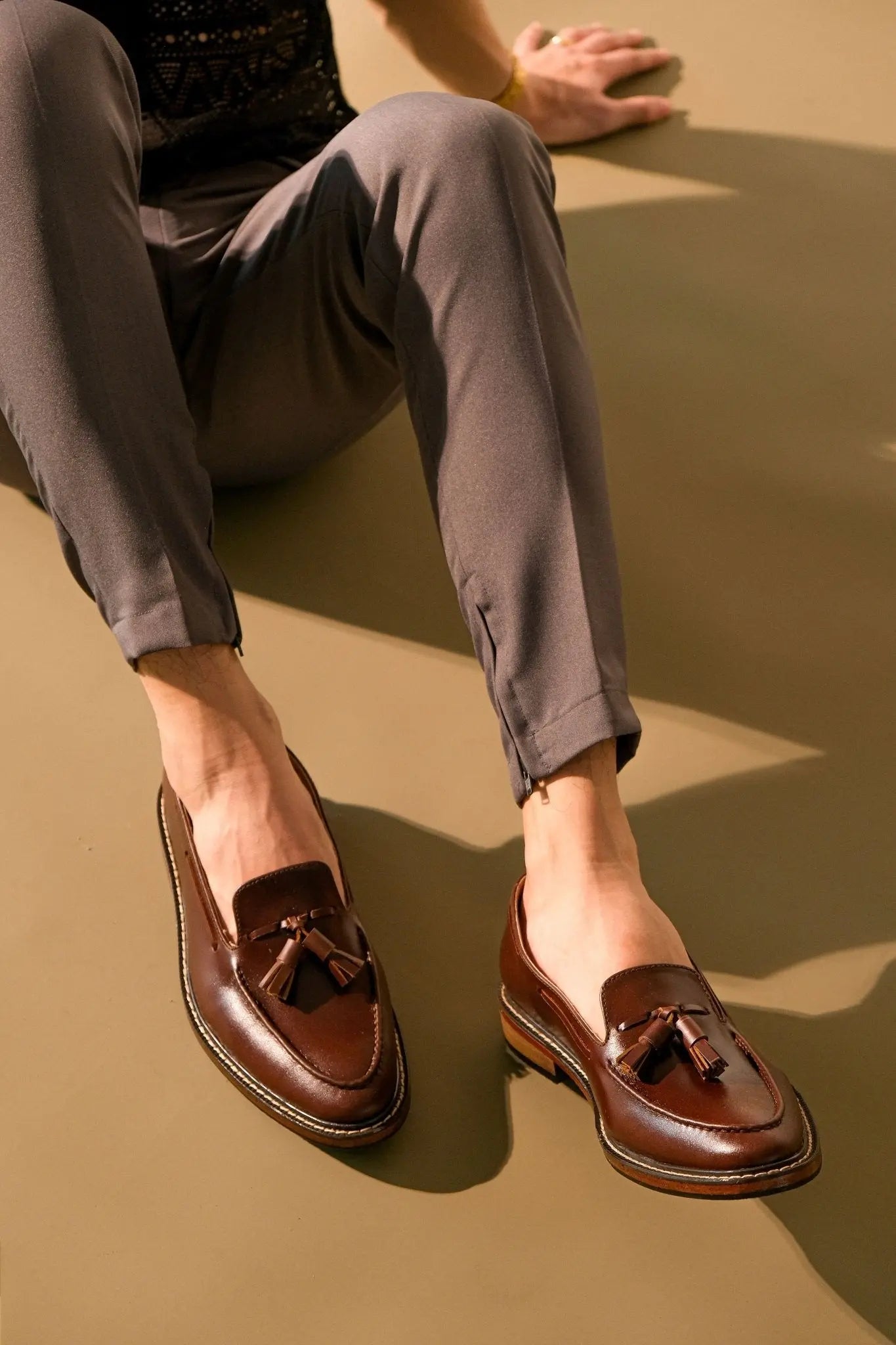 ENRIQUE Tassel Loafer - Walnut - Mariqueño