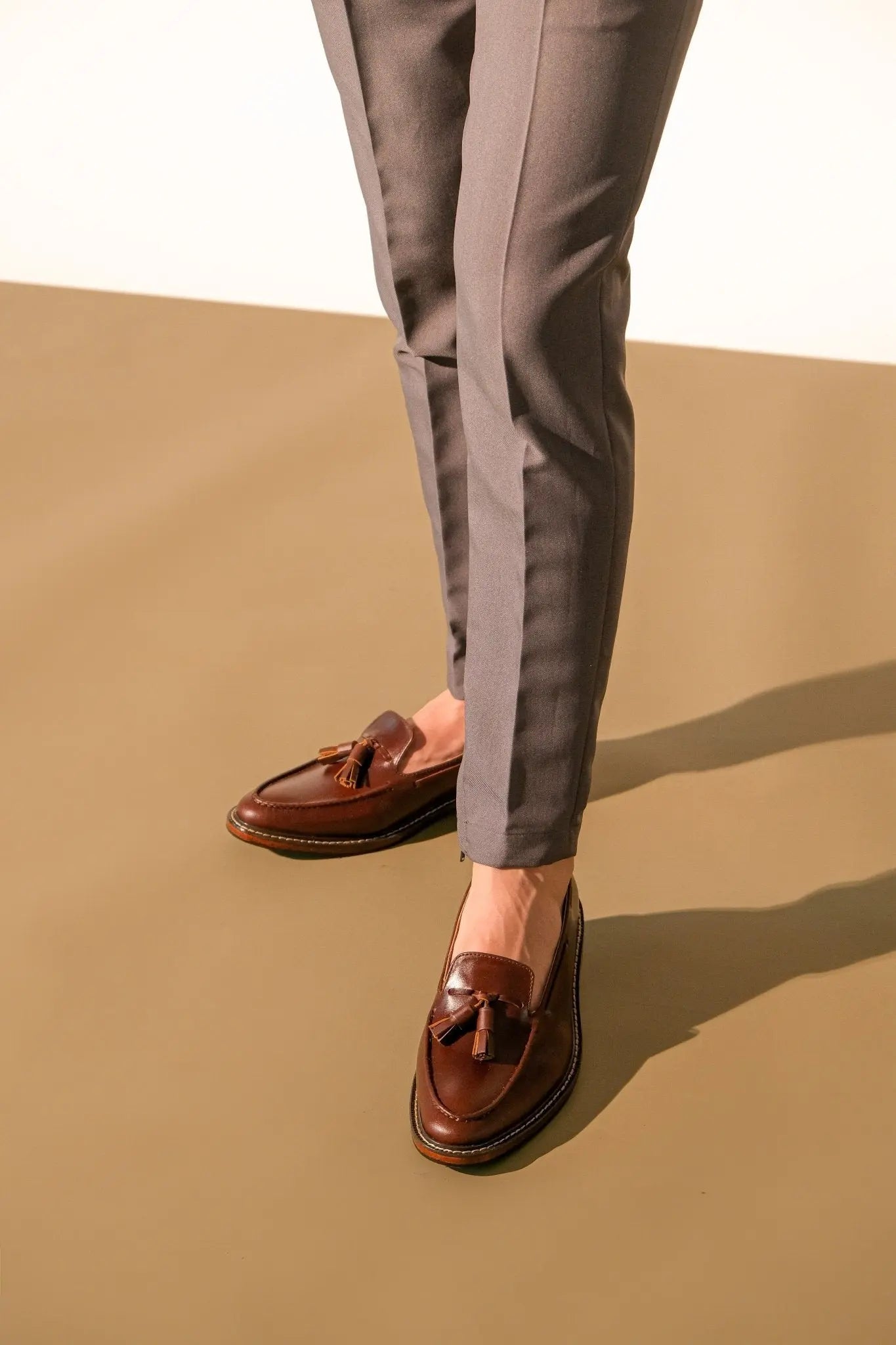 ENRIQUE Tassel Loafer - Walnut - Mariqueño