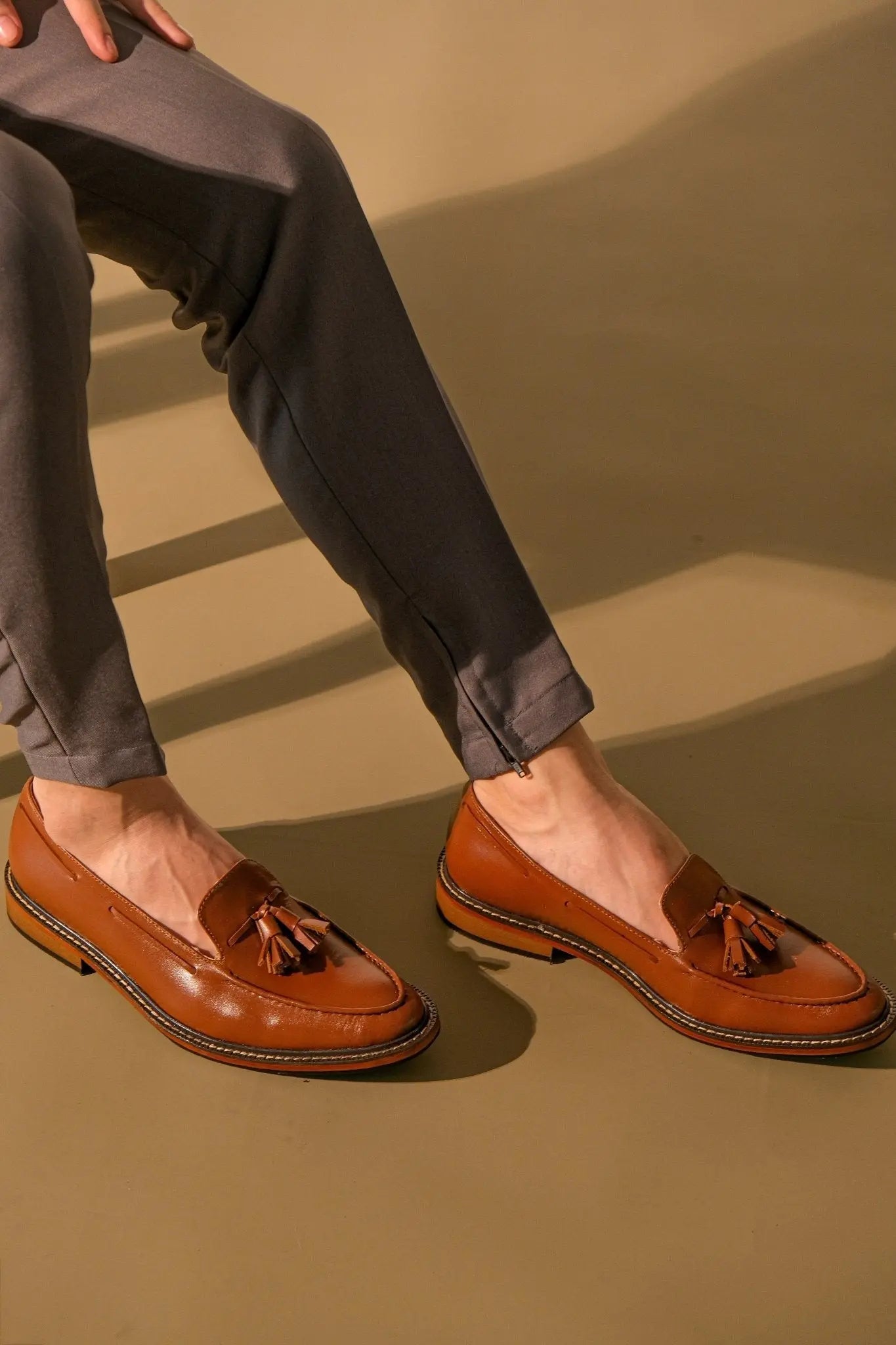 ENRIQUE Tassel Loafer - Tan | by Mariqueño ( )
