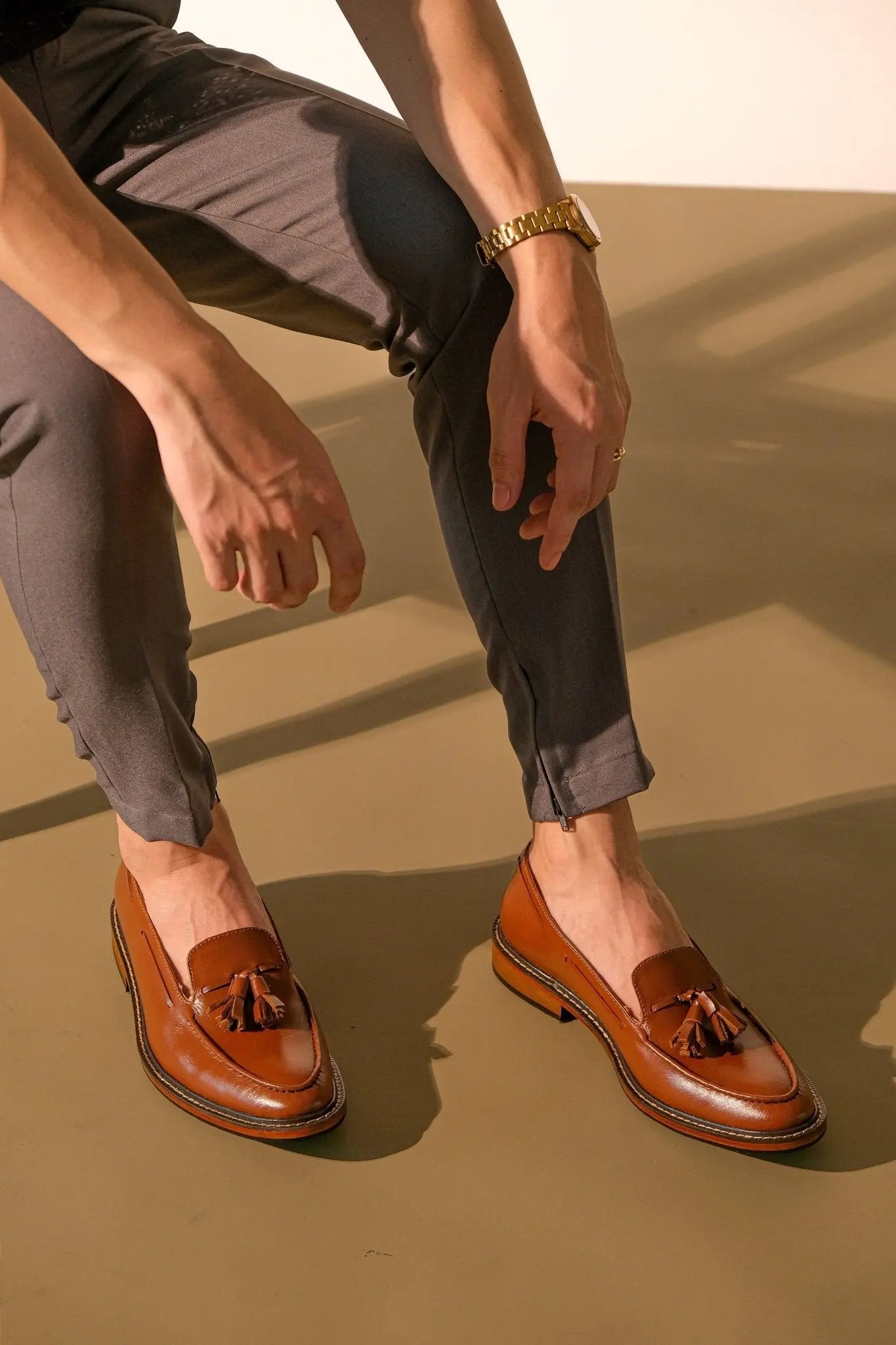 ENRIQUE Tassel Loafer - Tan | by Mariqueño ( )