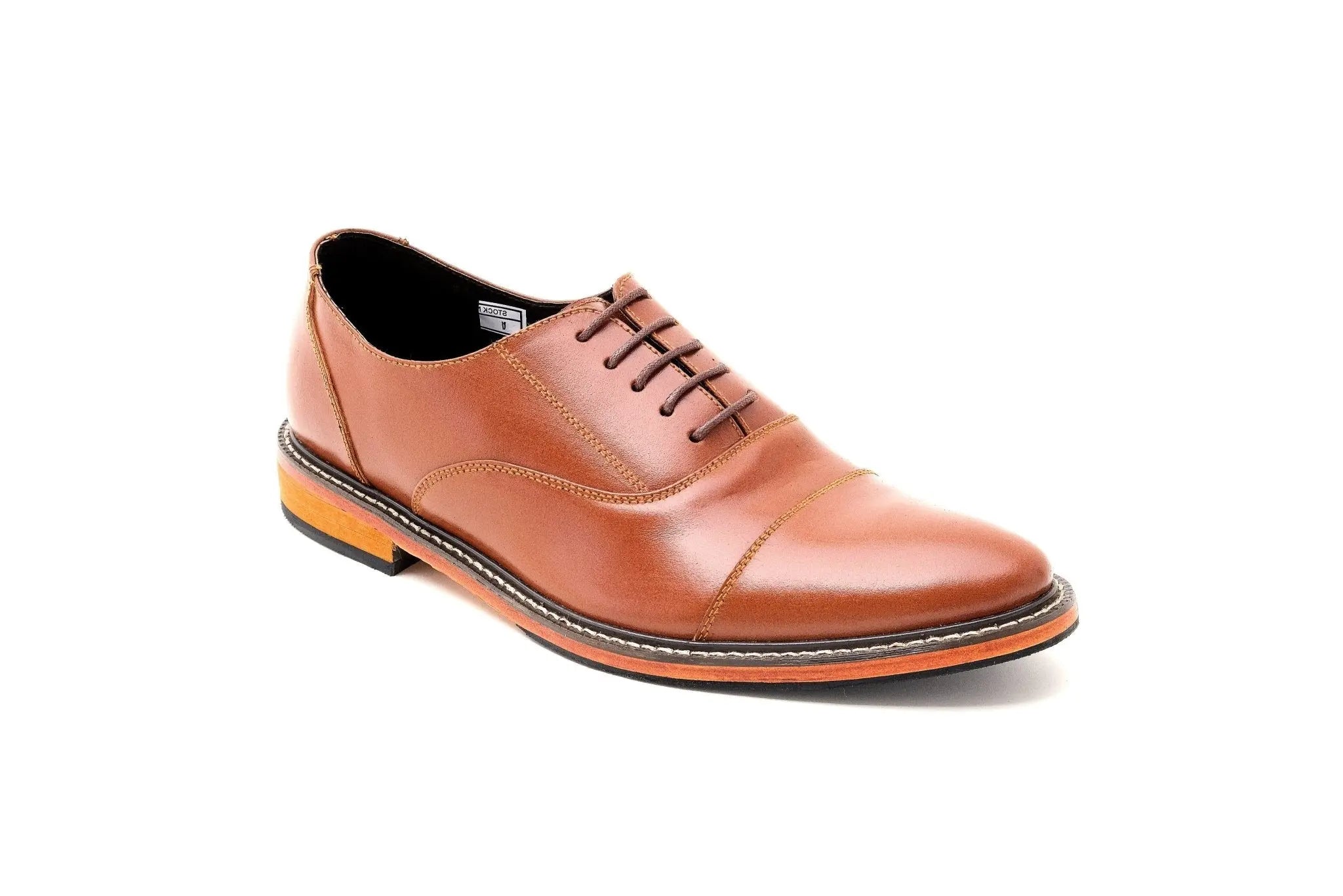 FELIX Cap Toe Plain Oxford - Tan | by Mariqueño ( )