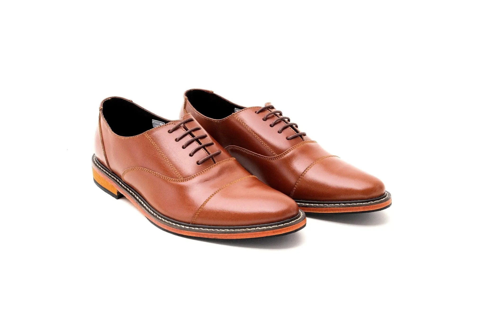 FELIX Cap Toe Plain Oxford - Tan | by Mariqueño ( )