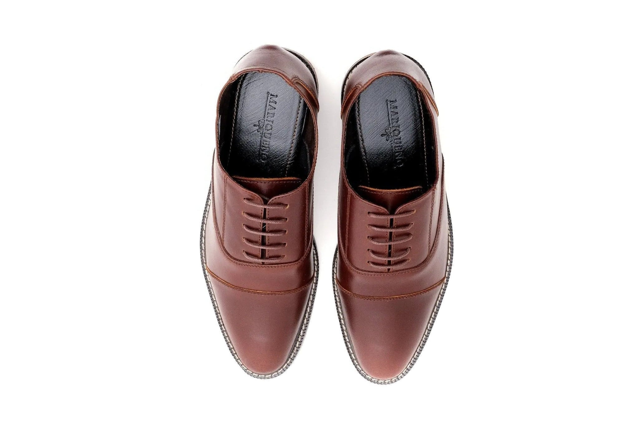 FELIX Cap Toe Plain Oxford - Walnut | by Mariqueño ( )