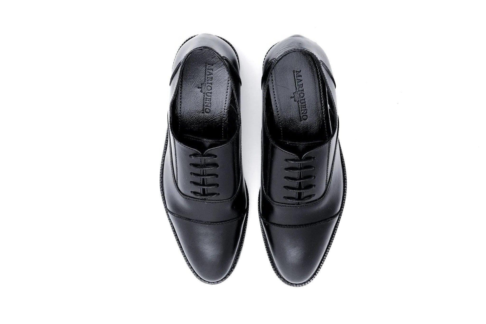 FELIX Cap Toe Plain Oxford - Black | by Mariqueño ( )