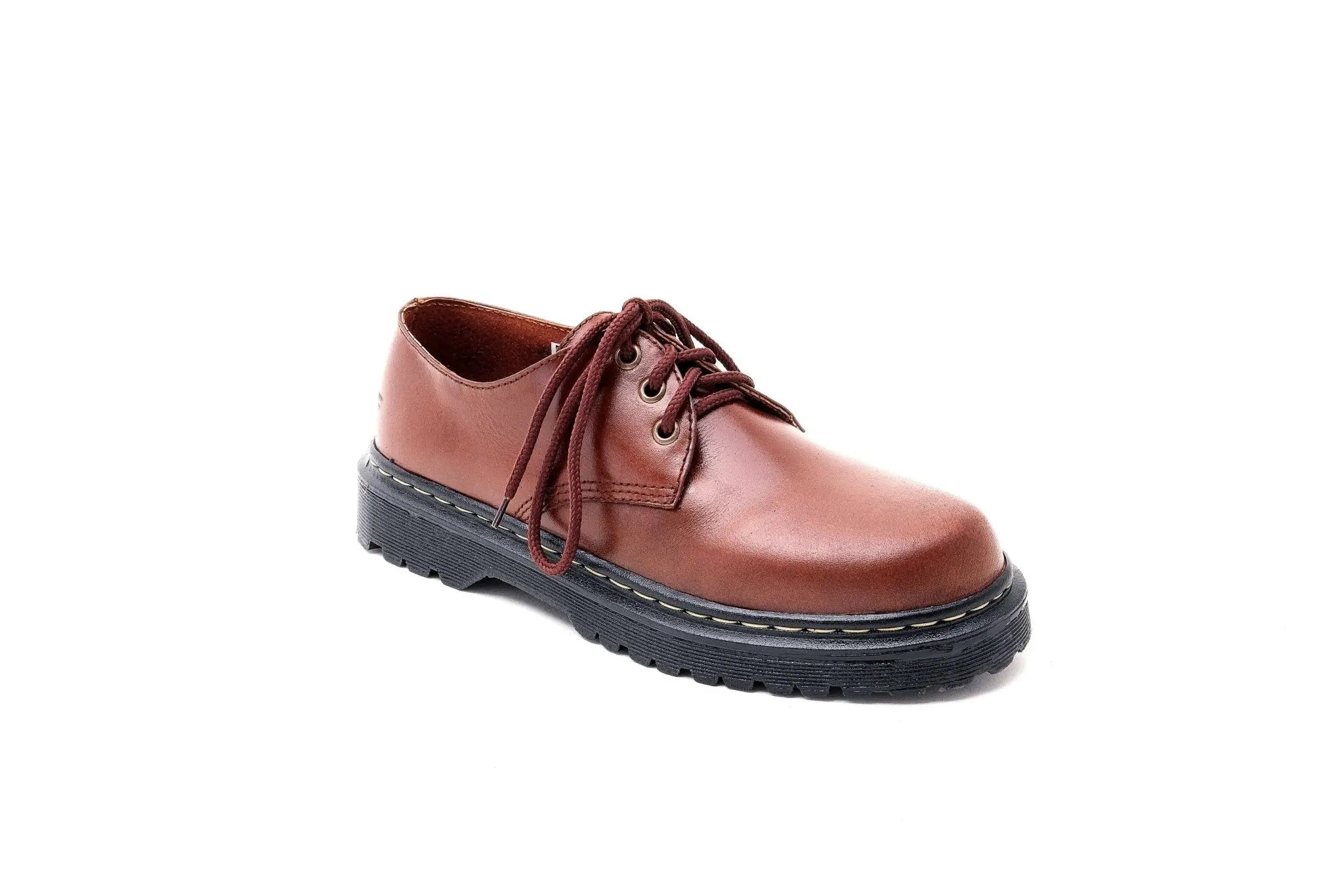 MARCELINO Low Cut Leather Riding Boots - Walnut | by Mariqueño ( )