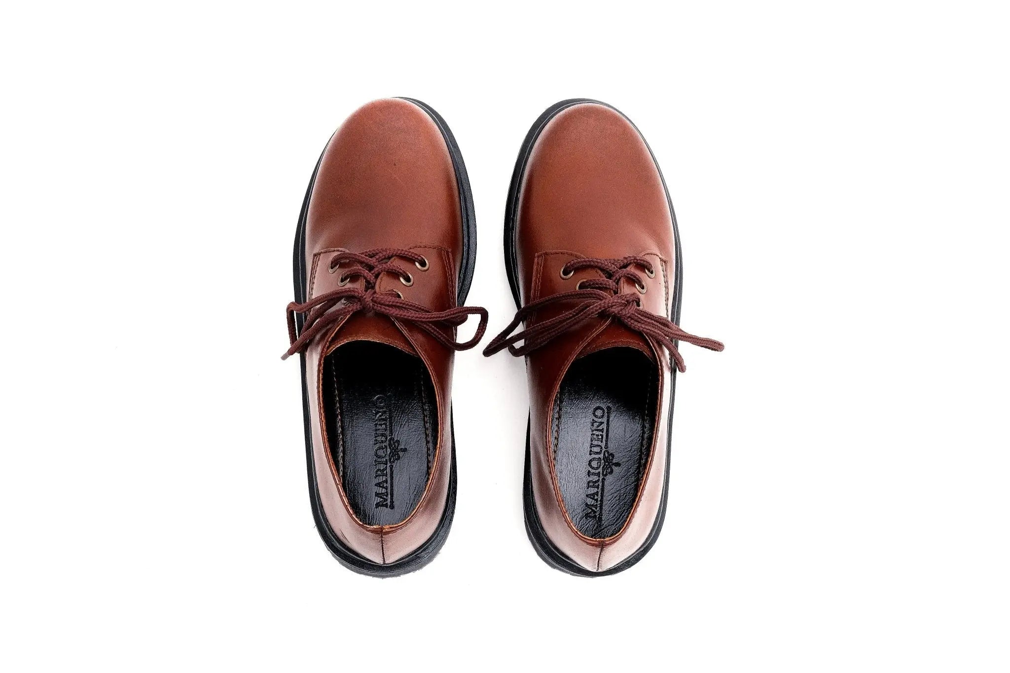 MARCELINO Low Cut Leather Riding Boots - Walnut | by Mariqueño ( )