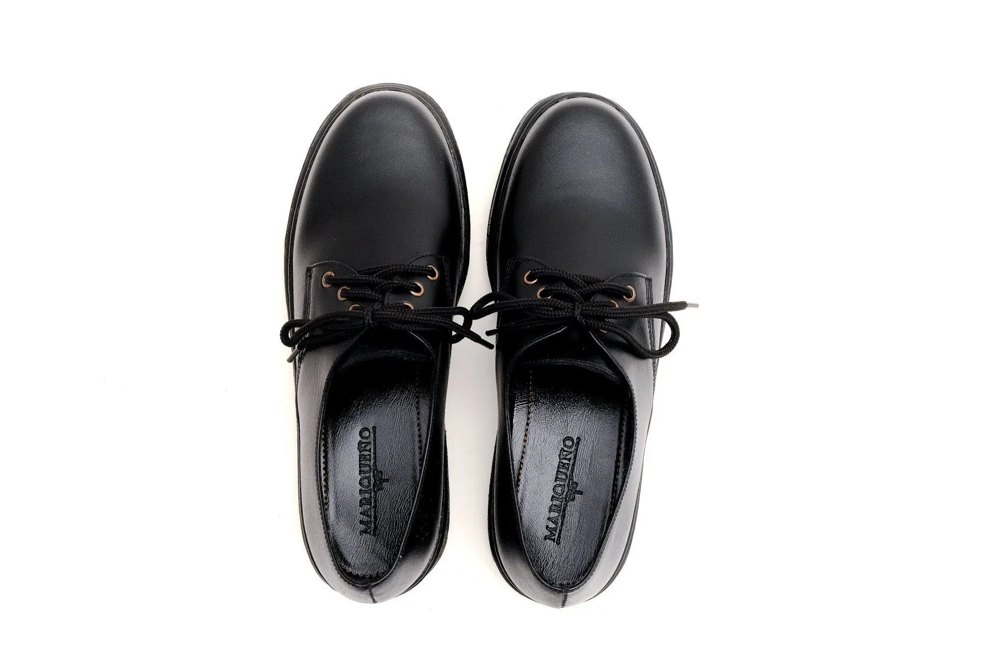 MARCELINO Low Cut Leather Riding Boots - Black | by Mariqueño ( )