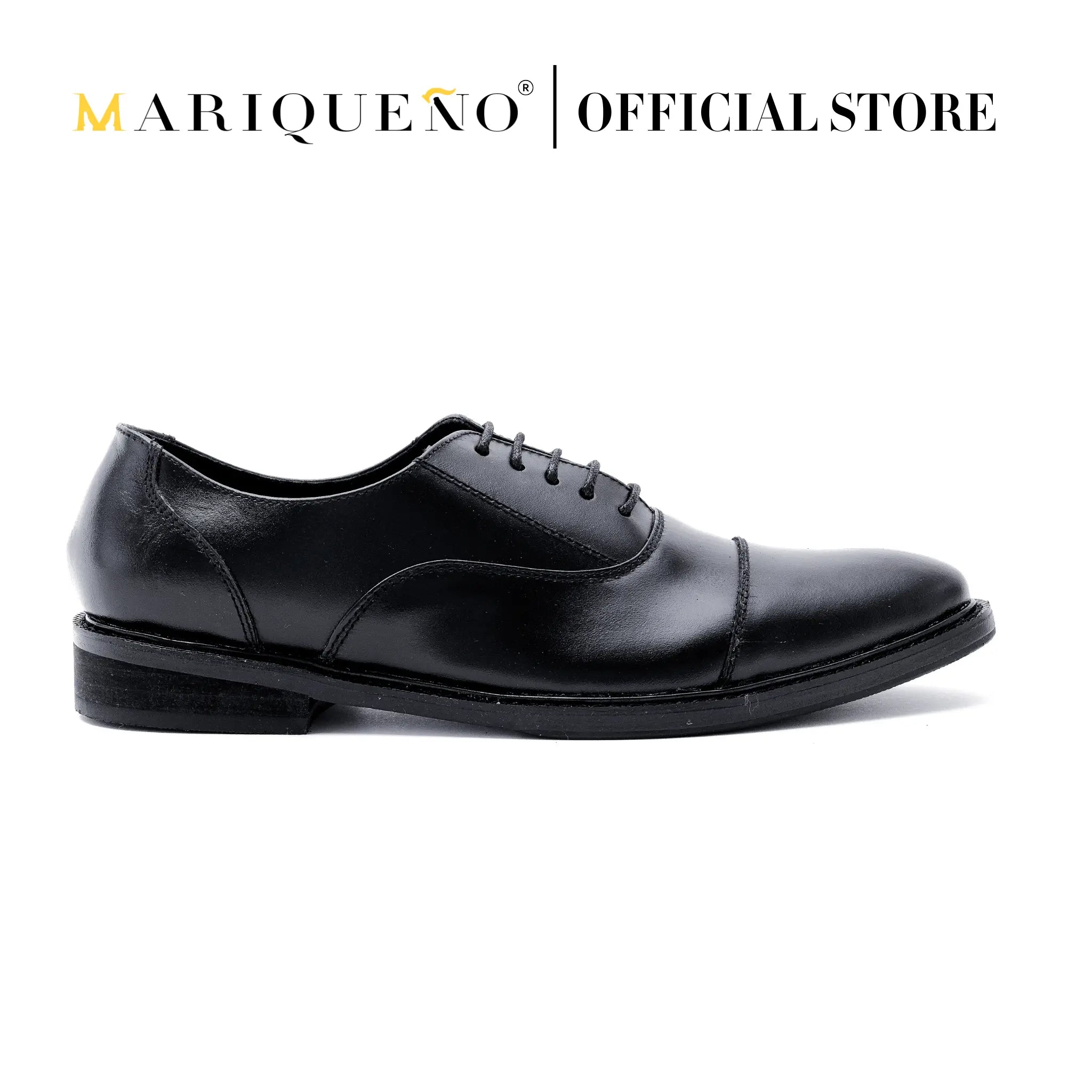 FELIX Cap Toe Plain Oxford - Black | by Mariqueño ( )