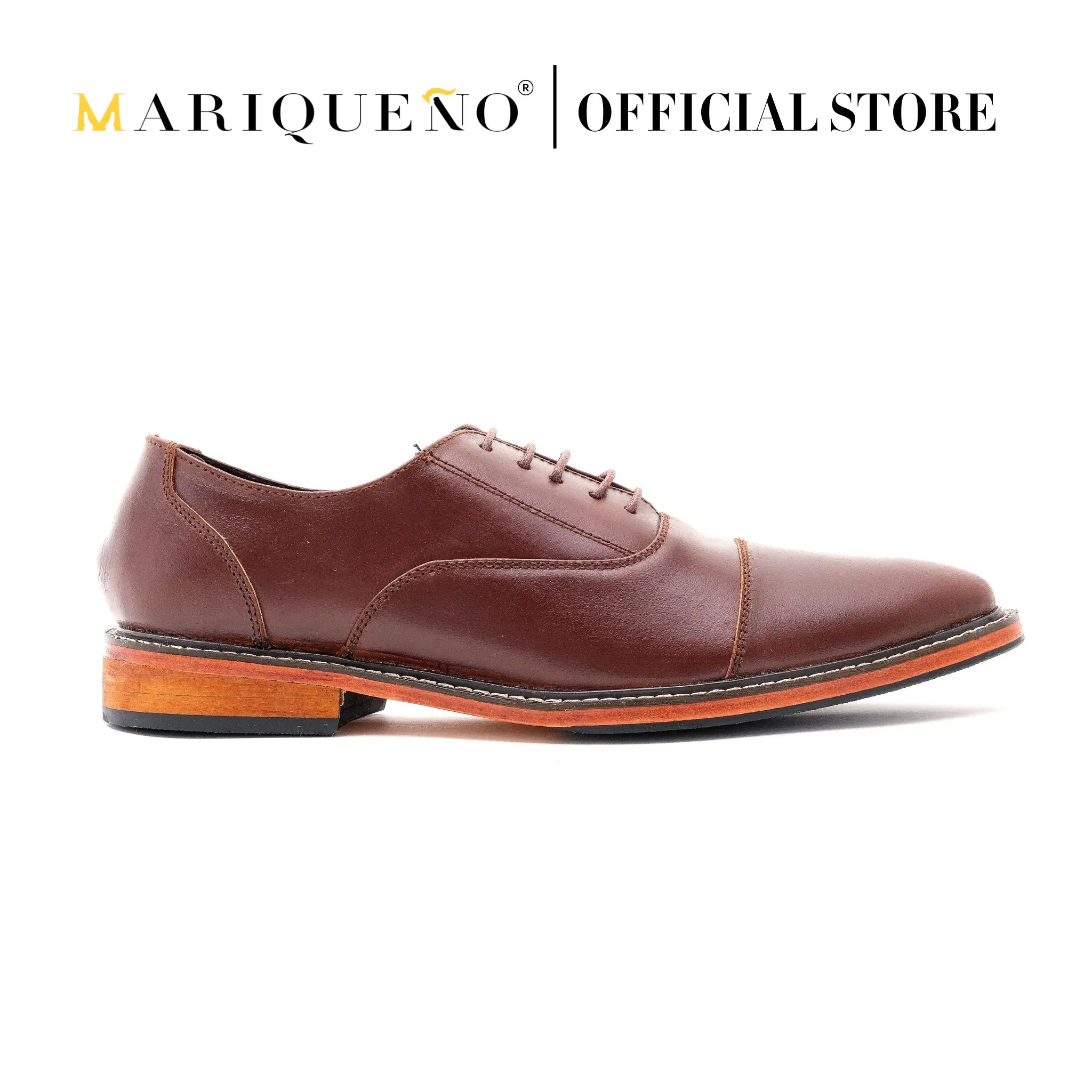 FELIX Cap Toe Plain Oxford - Walnut | by Mariqueño ( )