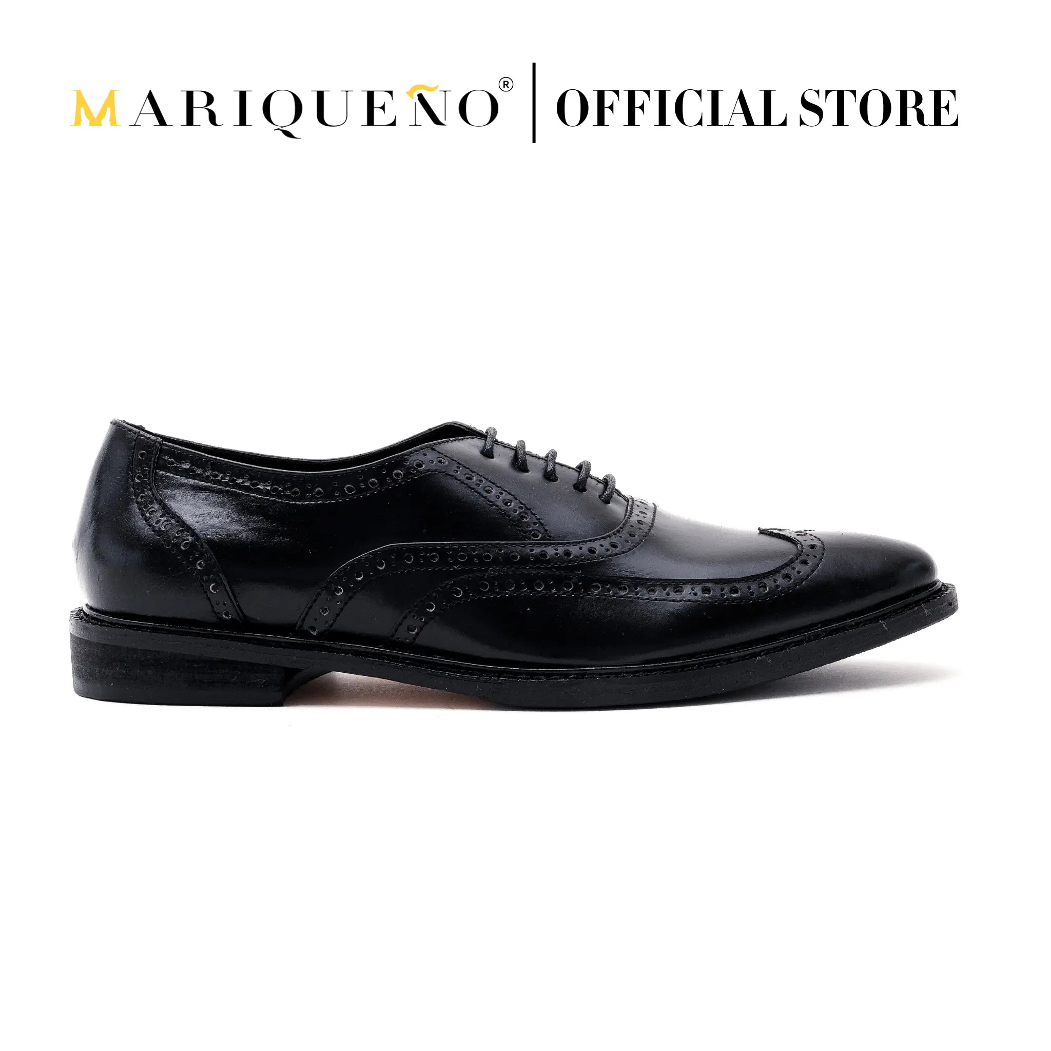 GUEVARRA Wingtip Oxford - Black |   by  Mariqueño ( )