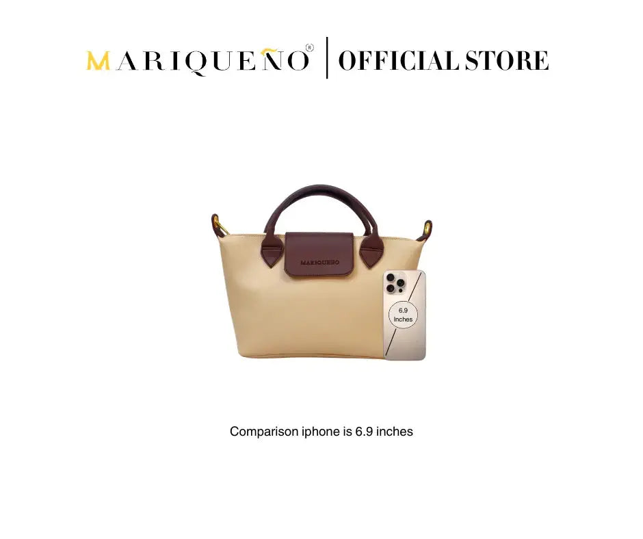 MARTHA Leather Tote Top Handle Sling Bag in Mocha Geo | by Mariqueño ( )