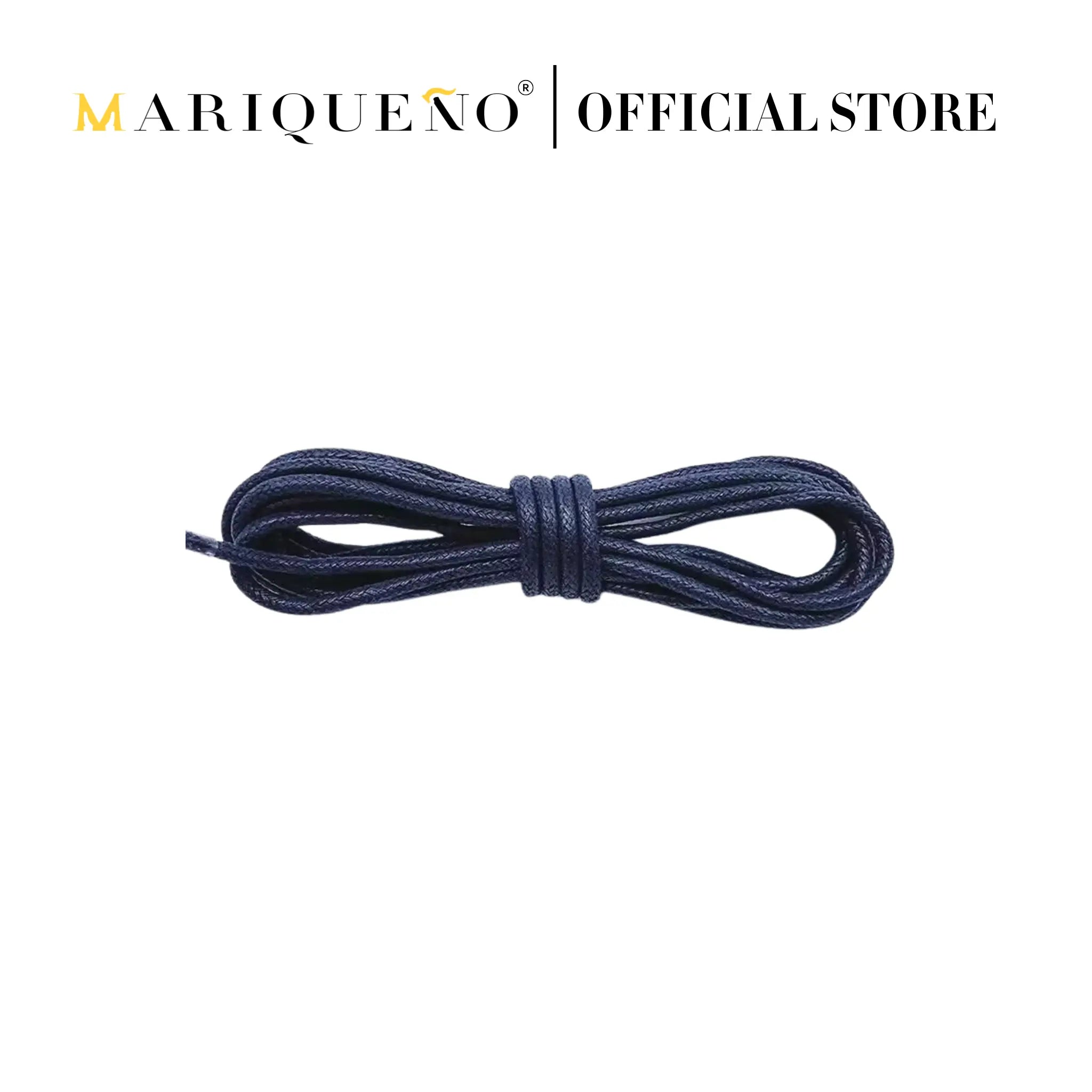 Premium Shoe Laces Waxed Round - Black by Mariqueño