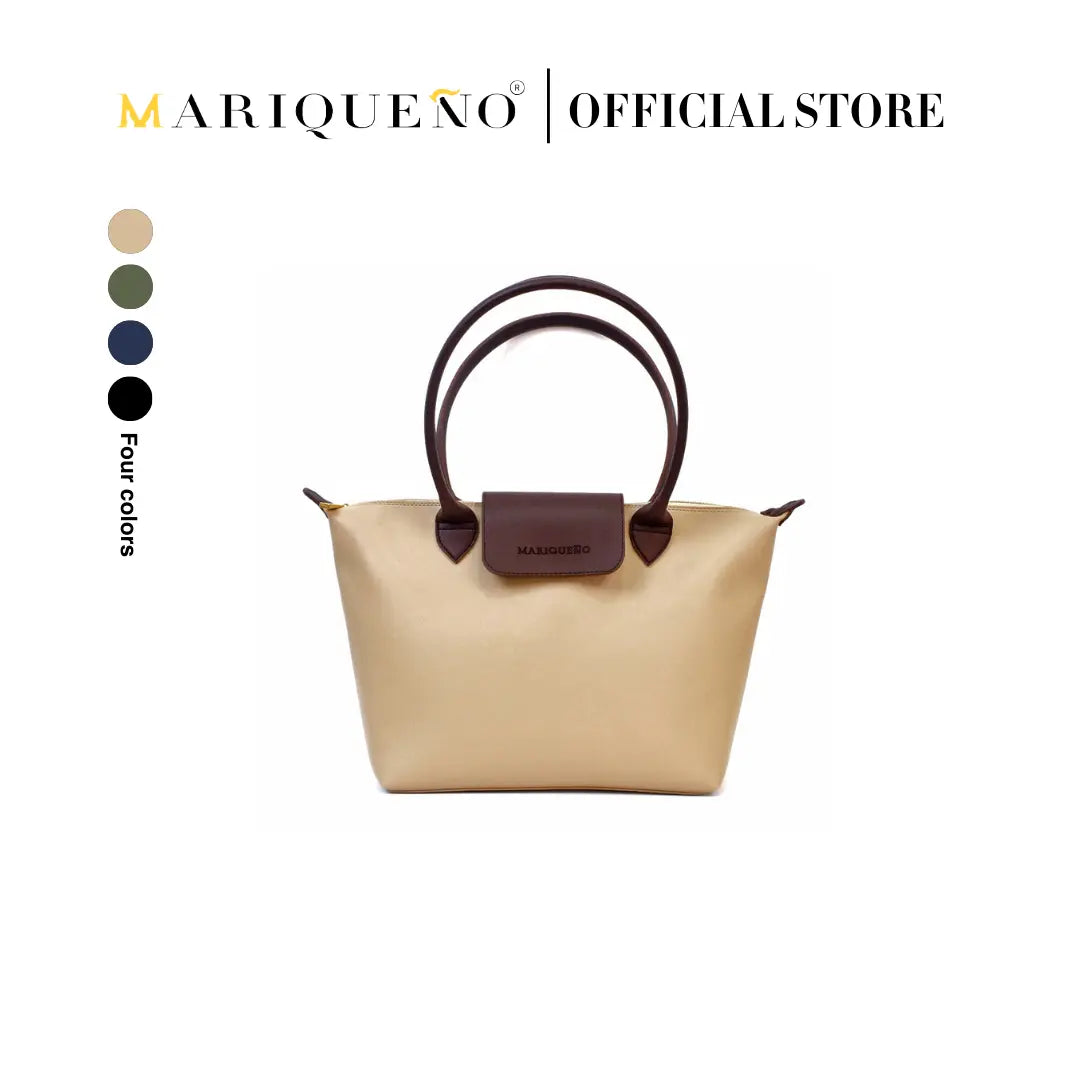 MARTHA Leather Tote Bag in Cream by Mariqueño