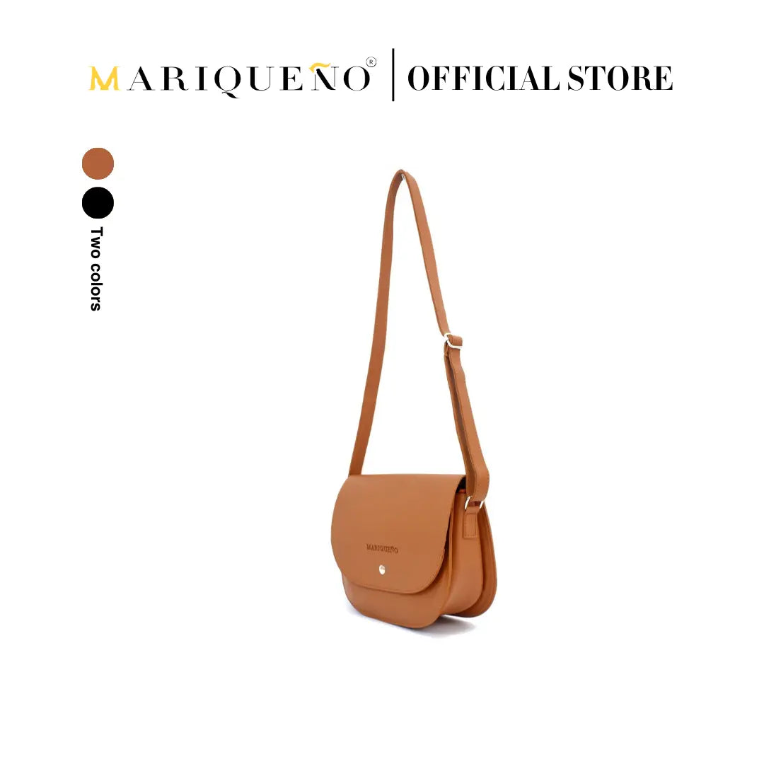MADISON Classic Top Handle Sling Bag in Tan Brown by Mariqueño