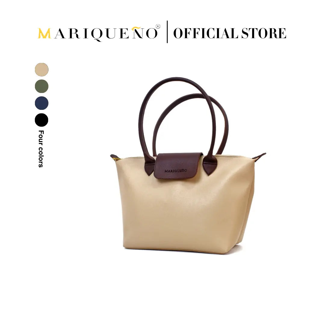 MARTHA Leather Tote Bag in Cream by Mariqueño