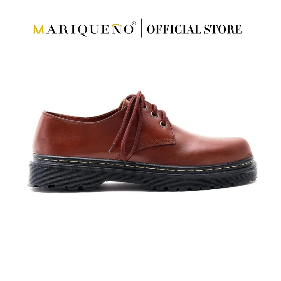 MARCELINO Low Cut Leather Riding Boots - Walnut
