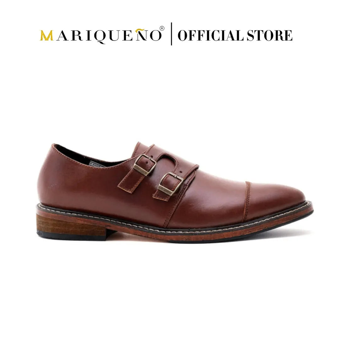 SANTIAGO Double Monkstrap Oxford - Walnut