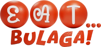 Three red balloons with white text and the word 'BULAGA!' below them on a white background.