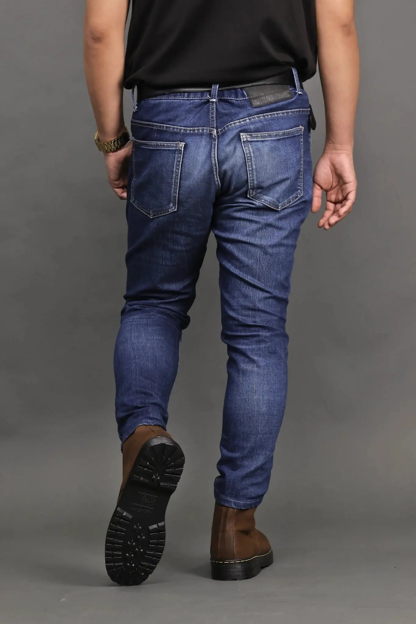 MARCELINO Matted High Cut Leather Riding Boots - Malt Brown | by Mariqueño ( )