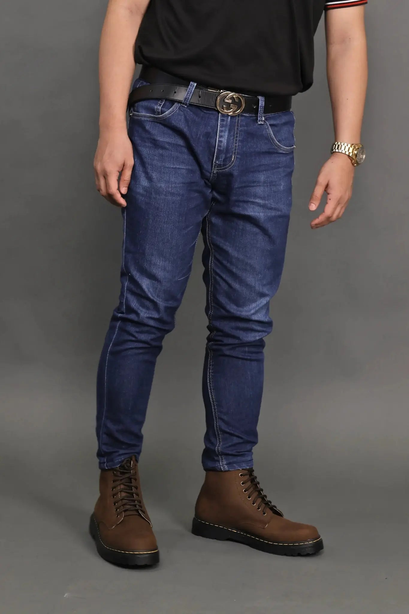 MARCELINO Matted High Cut Leather Riding Boots - Malt Brown |   by  Mariqueño ( )