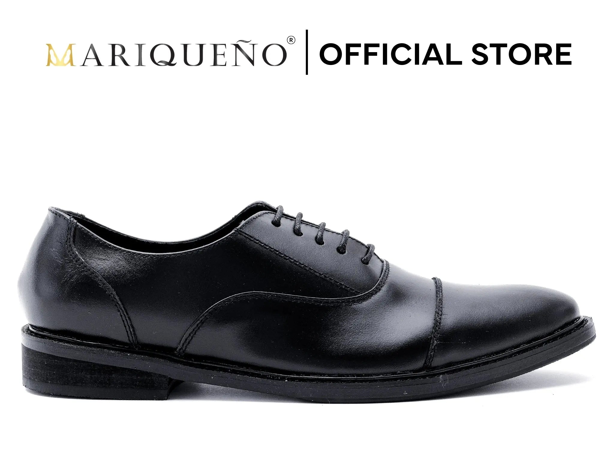 Cap Toe Shoes FELIX Cap Toe Plain Oxford Black Mariqueno